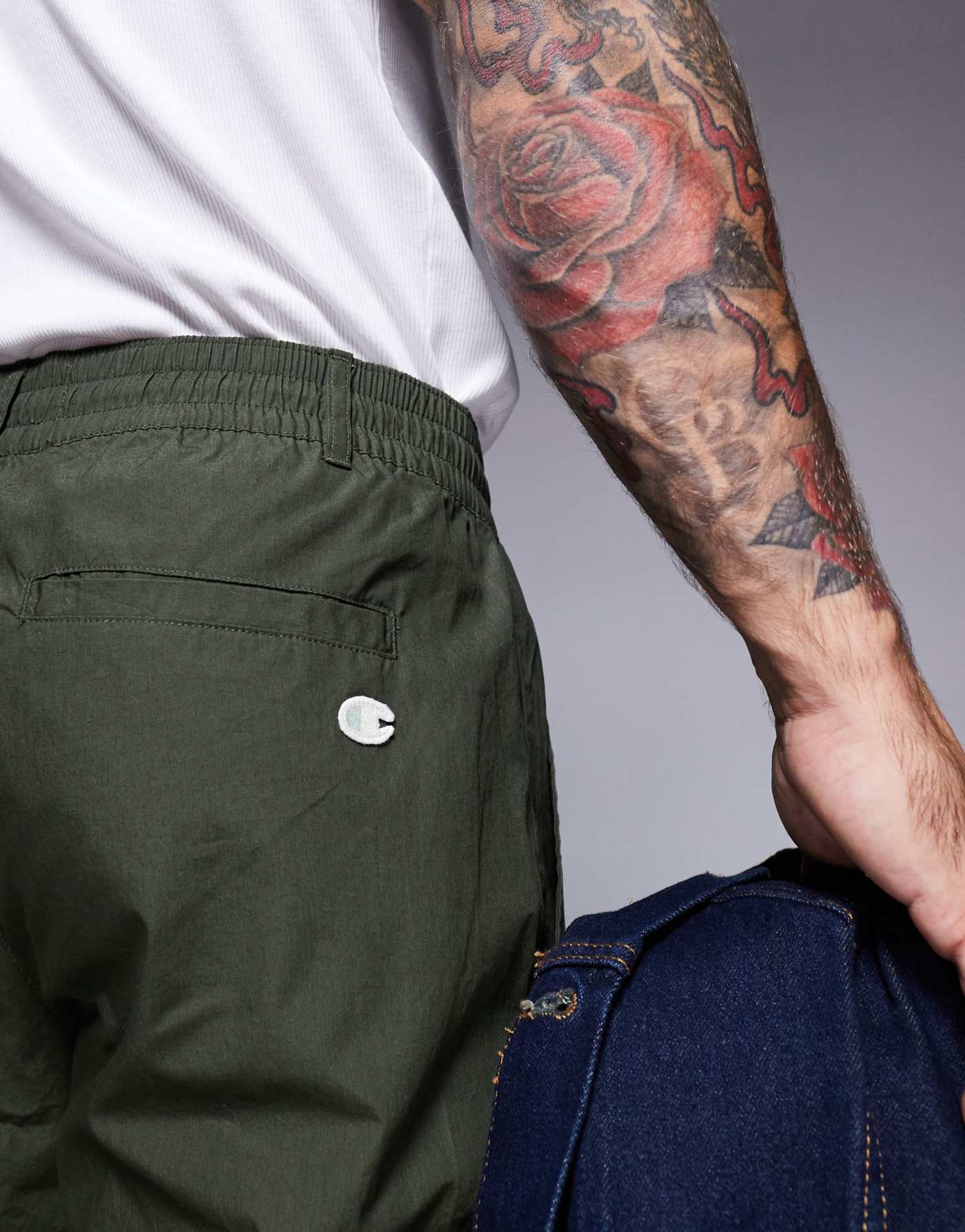 Champion Rochester Utility cuffed cargo joggers in dark green