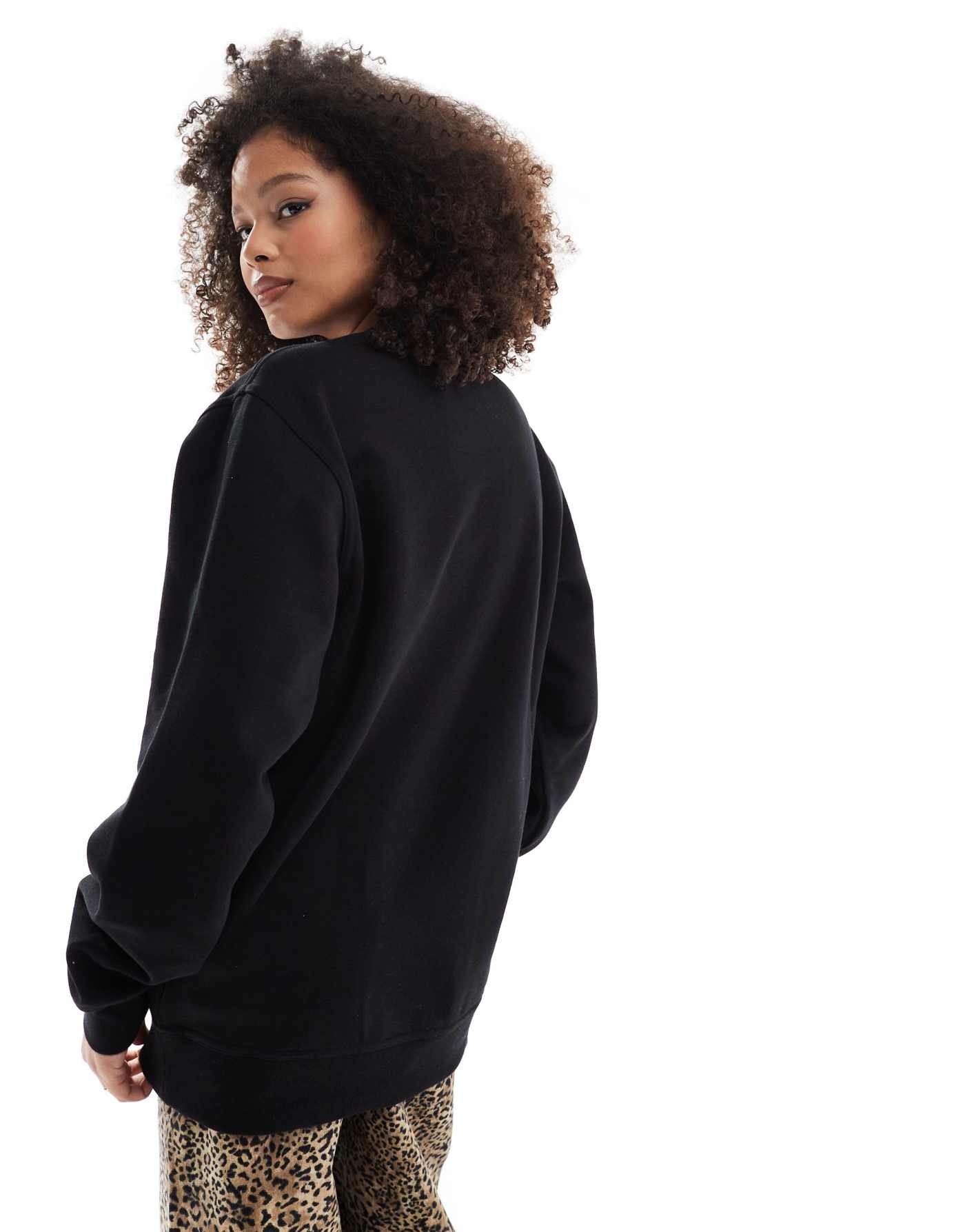 Champion Legacy unisex left chest logo sweatshirt in black