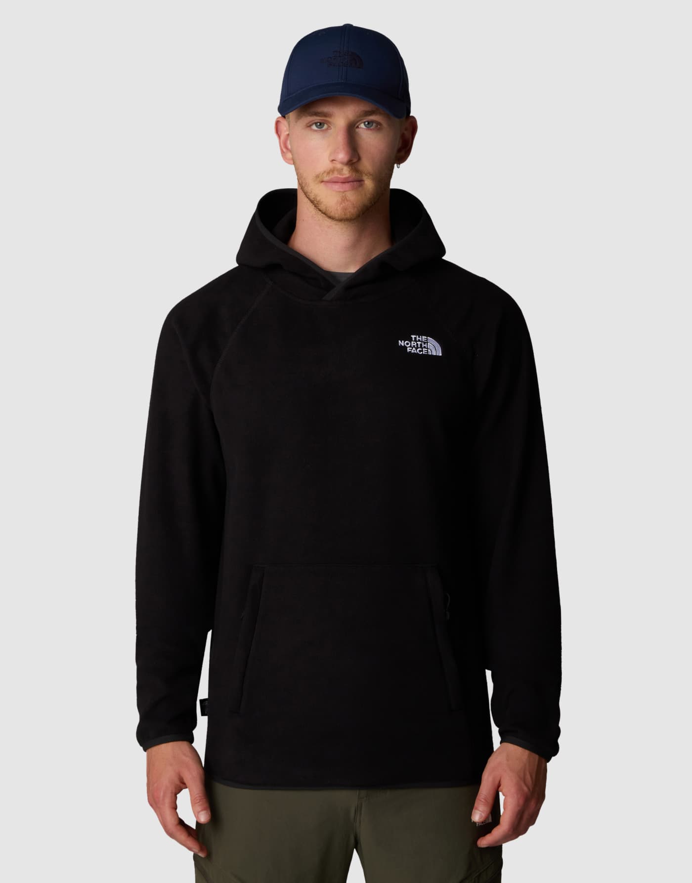 The North Face 100 glacier hoodie in tnf black-npf