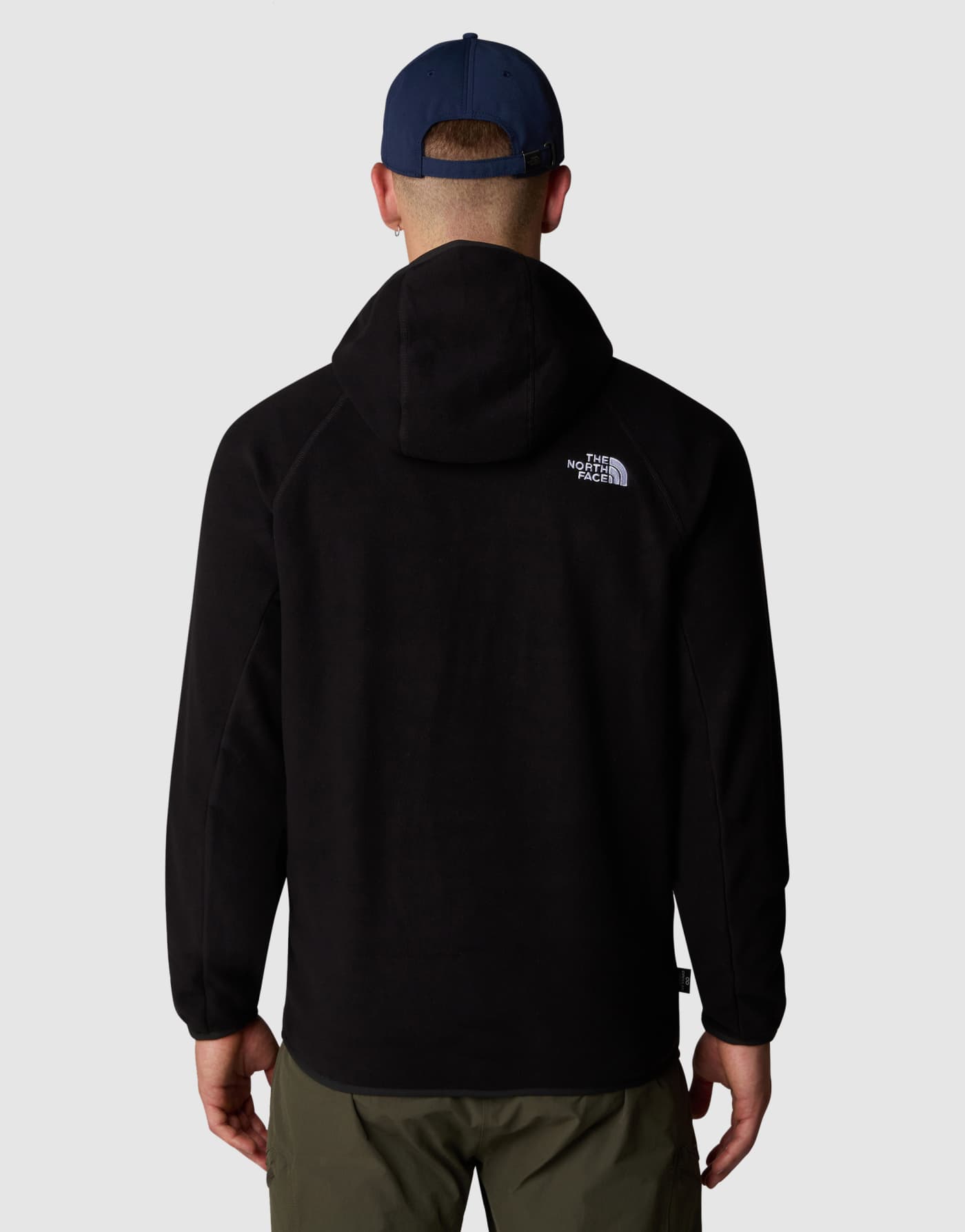 The North Face 100 glacier hoodie in tnf black-npf