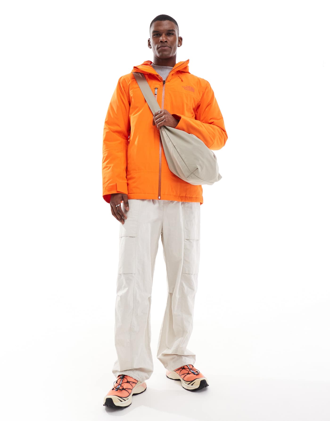 The North Face Descendit jacket in orange