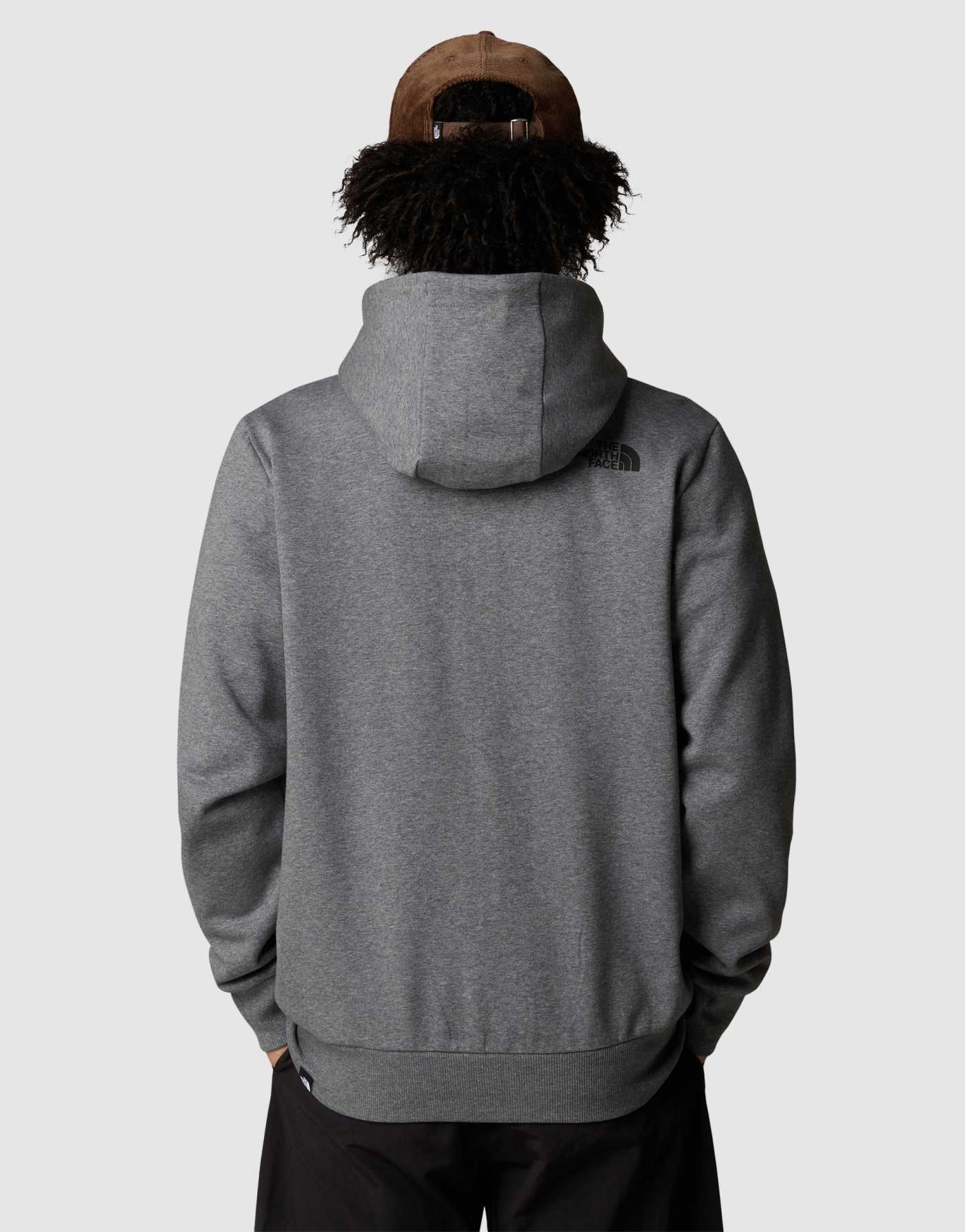 The North Face Simple dome full zip hoodie in grey