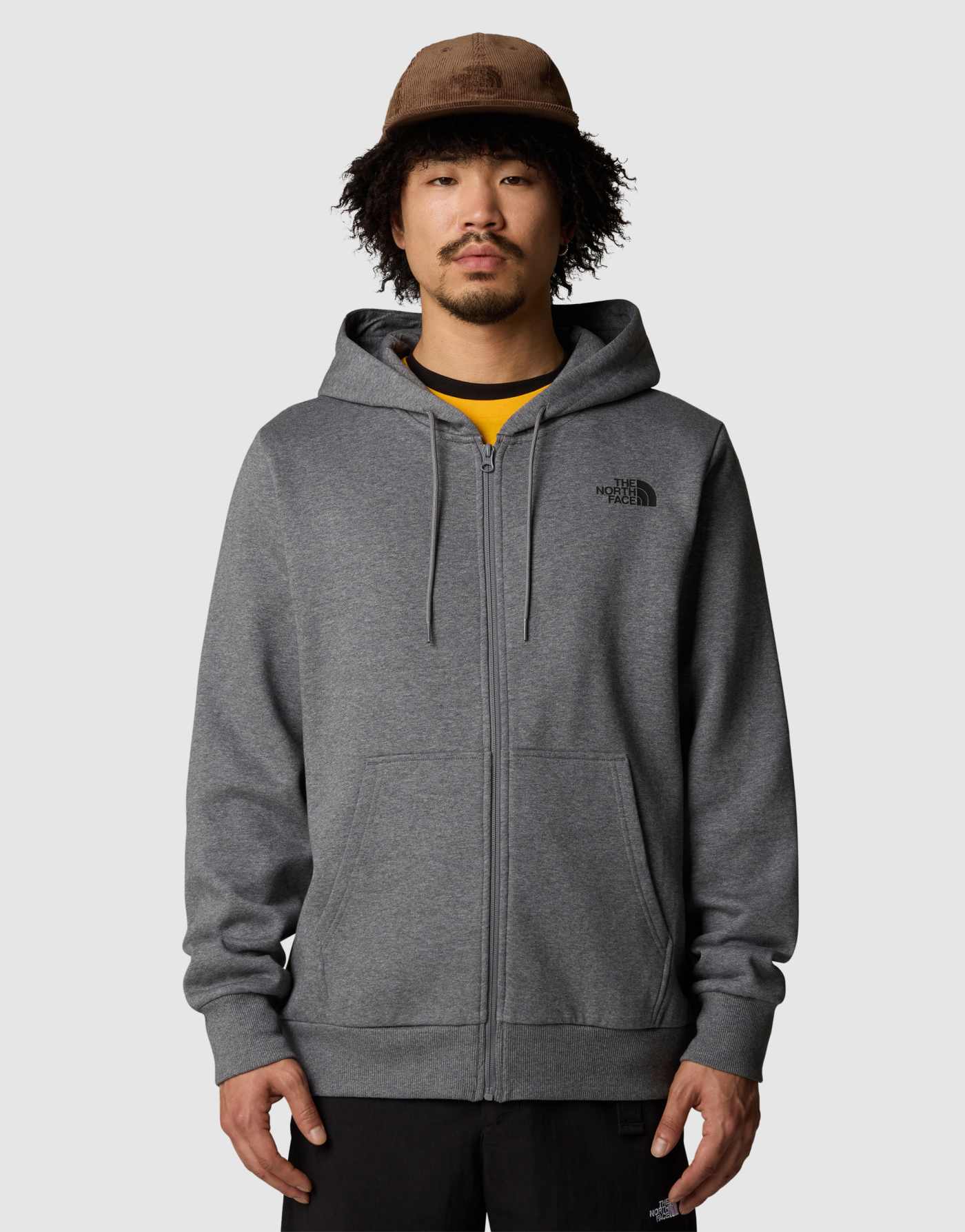 The North Face Simple dome full zip hoodie in grey