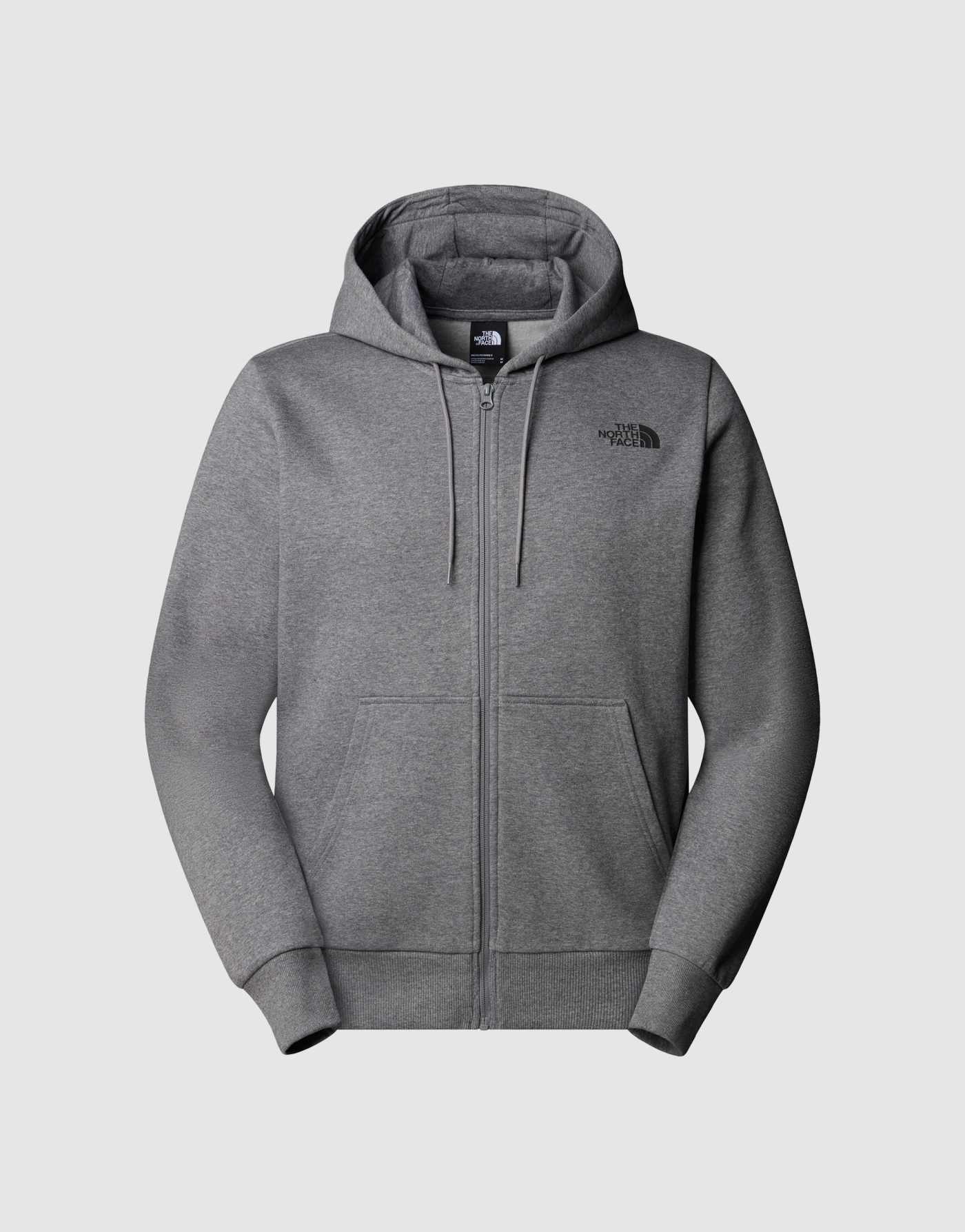 The North Face Simple dome full zip hoodie in grey