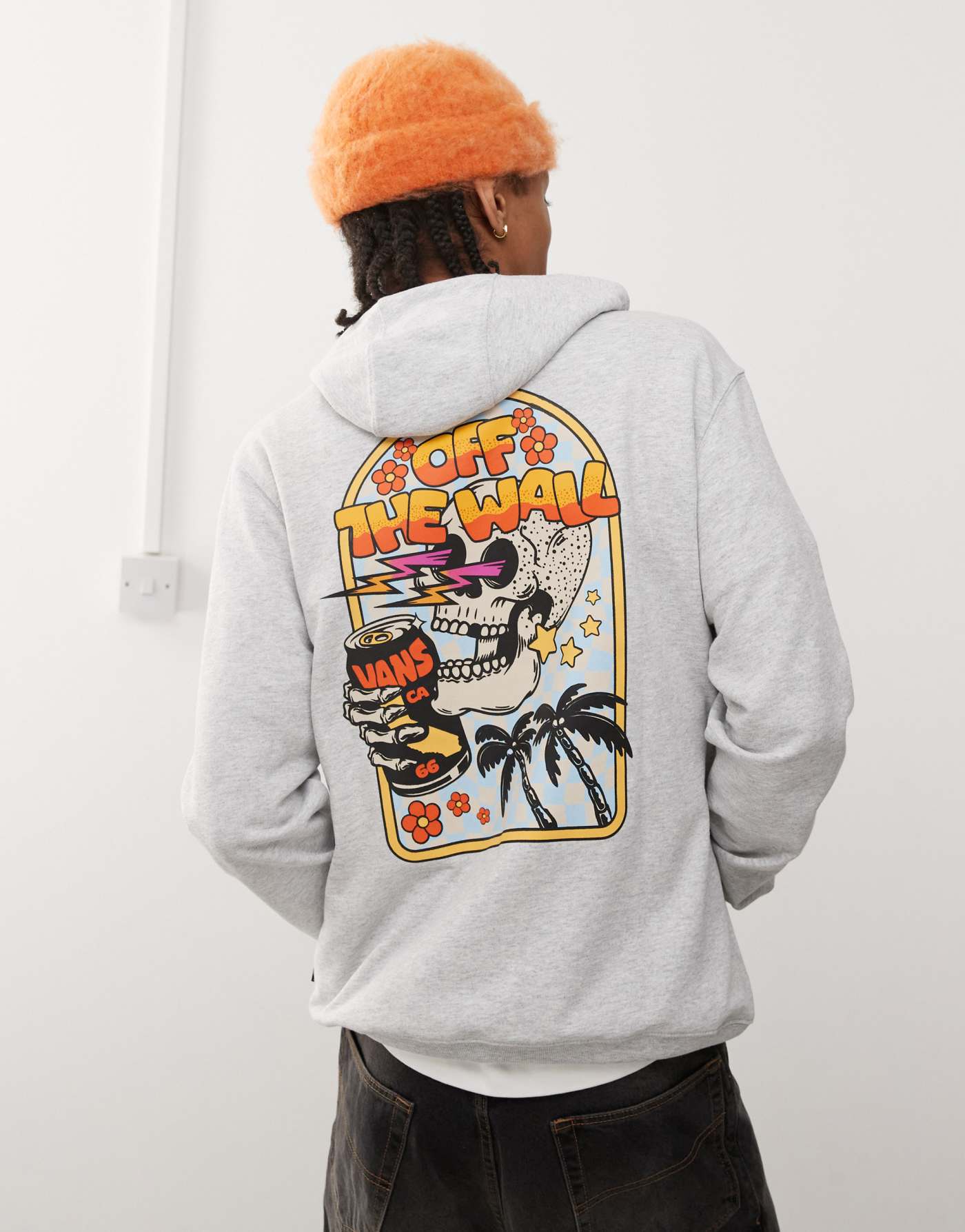 Vans Bouya classic hoodie in light grey heather