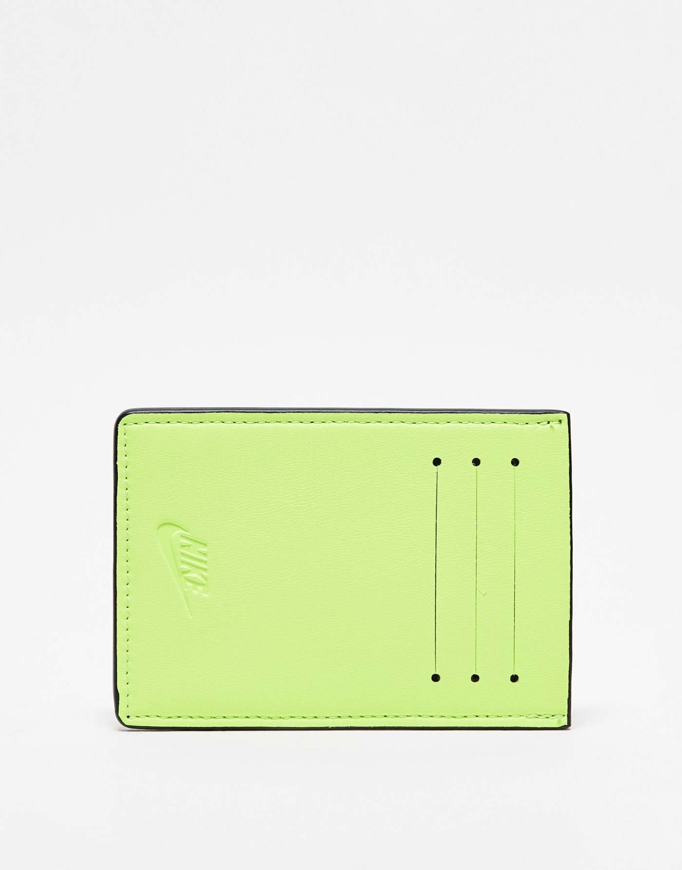 Nike Icon Air Max 90 card wallet in white and lime