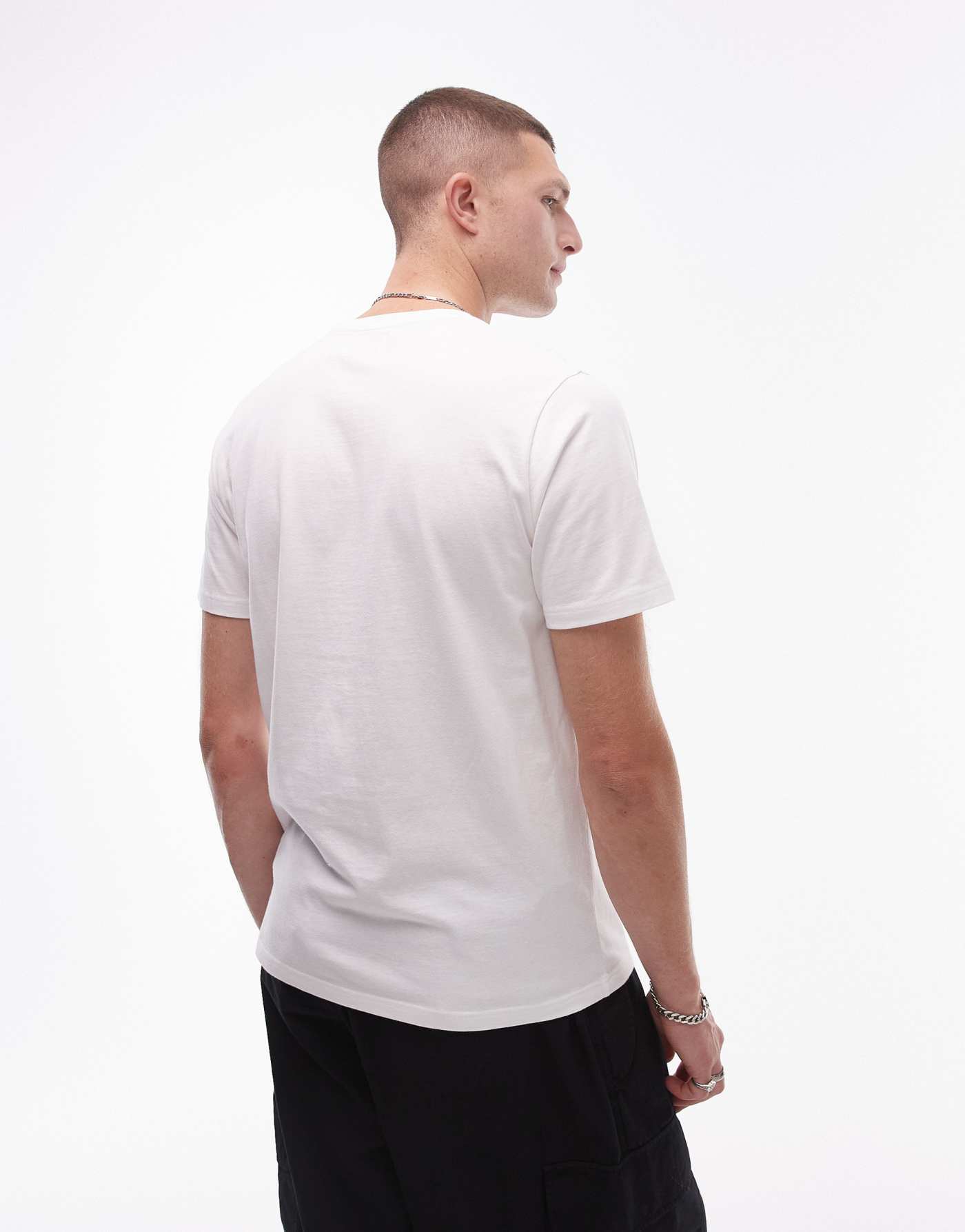 Topman 7 pack classic t-shirt in white, black, charcoal and navy