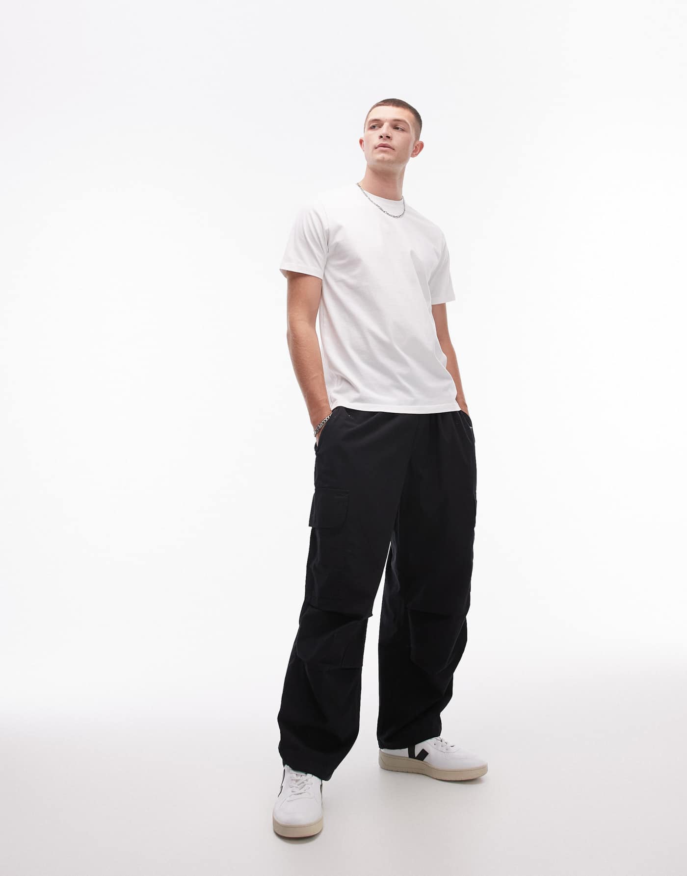 Topman 7 pack classic t-shirt in white, black, charcoal and navy