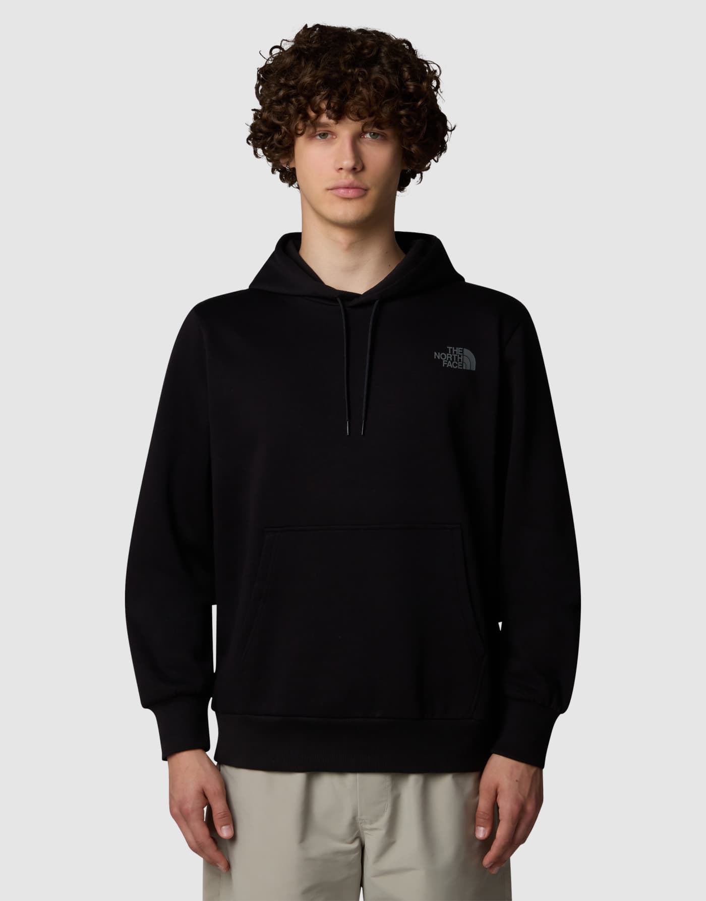 The North Face logo pullover hoodie in black