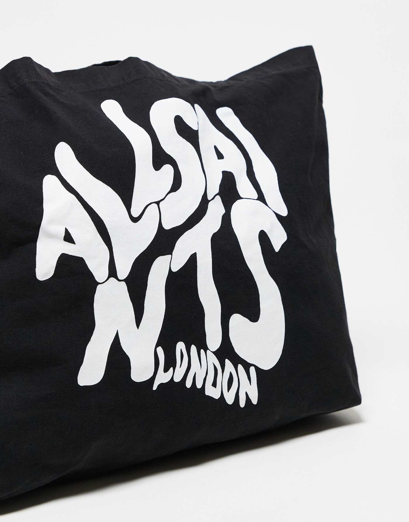 AllSaints Orlando logo tote bag in black