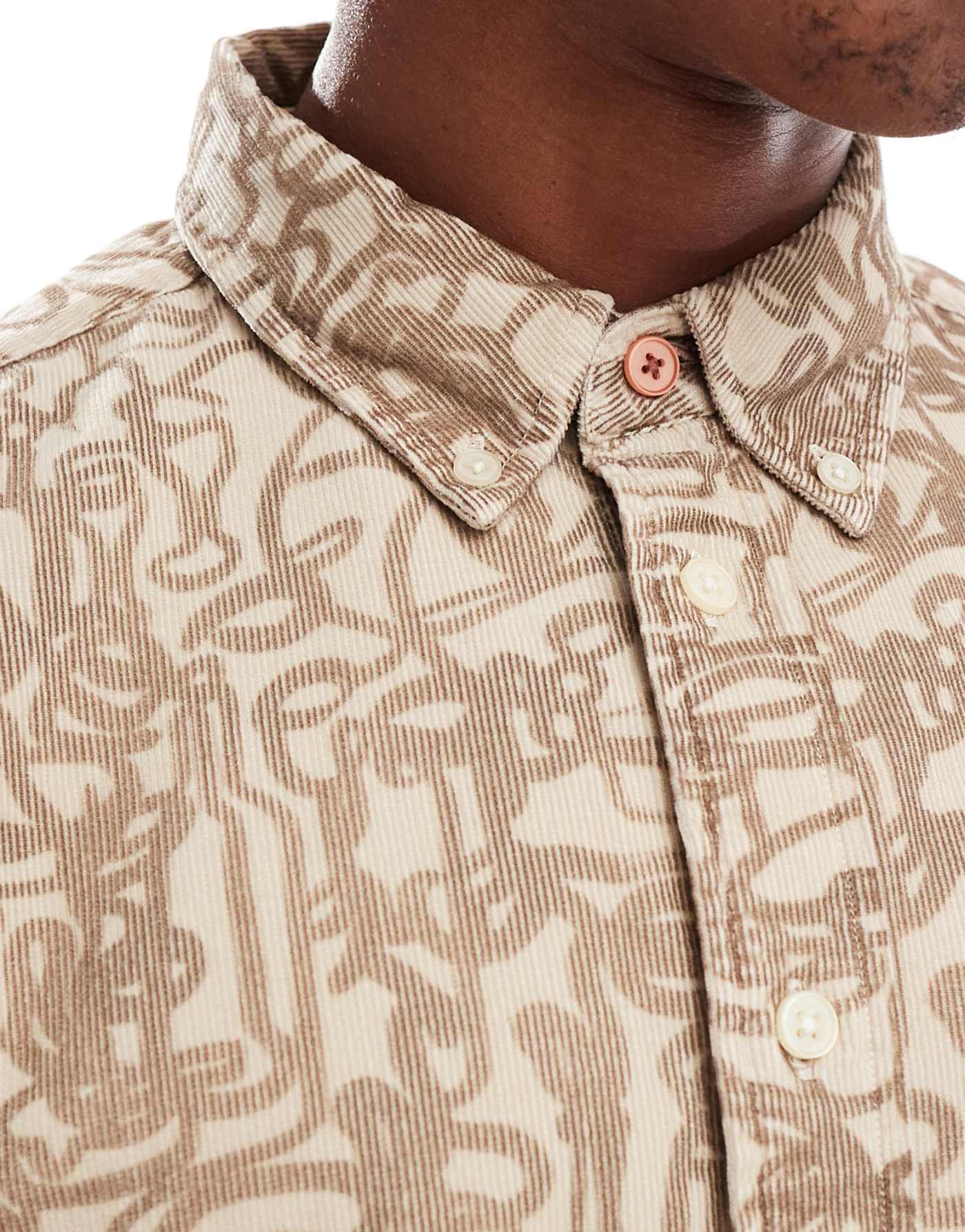 PS Paul Smith cord long sleeve in brown print