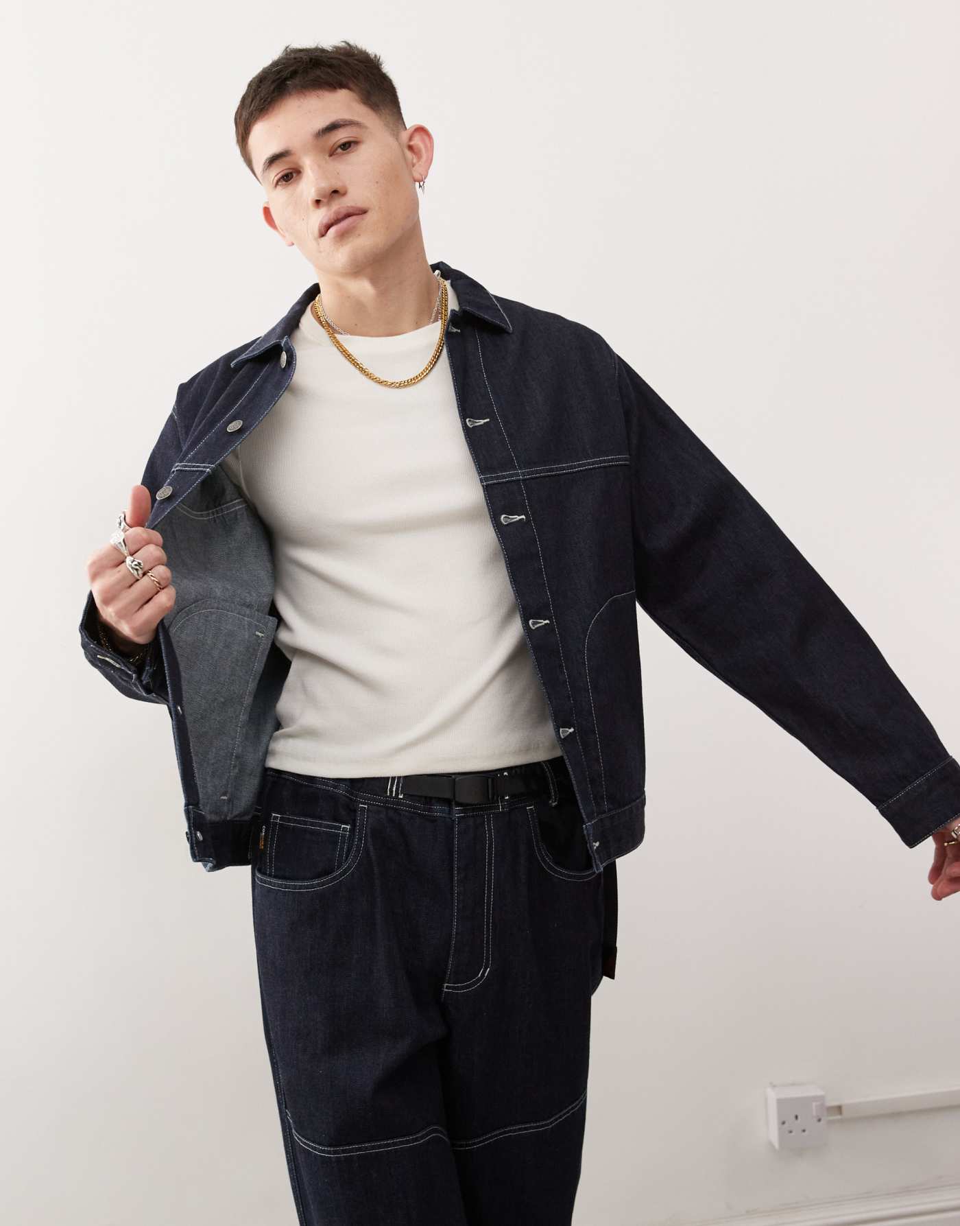 Gramicci co-ord meadows ranch jacket in raw rinse