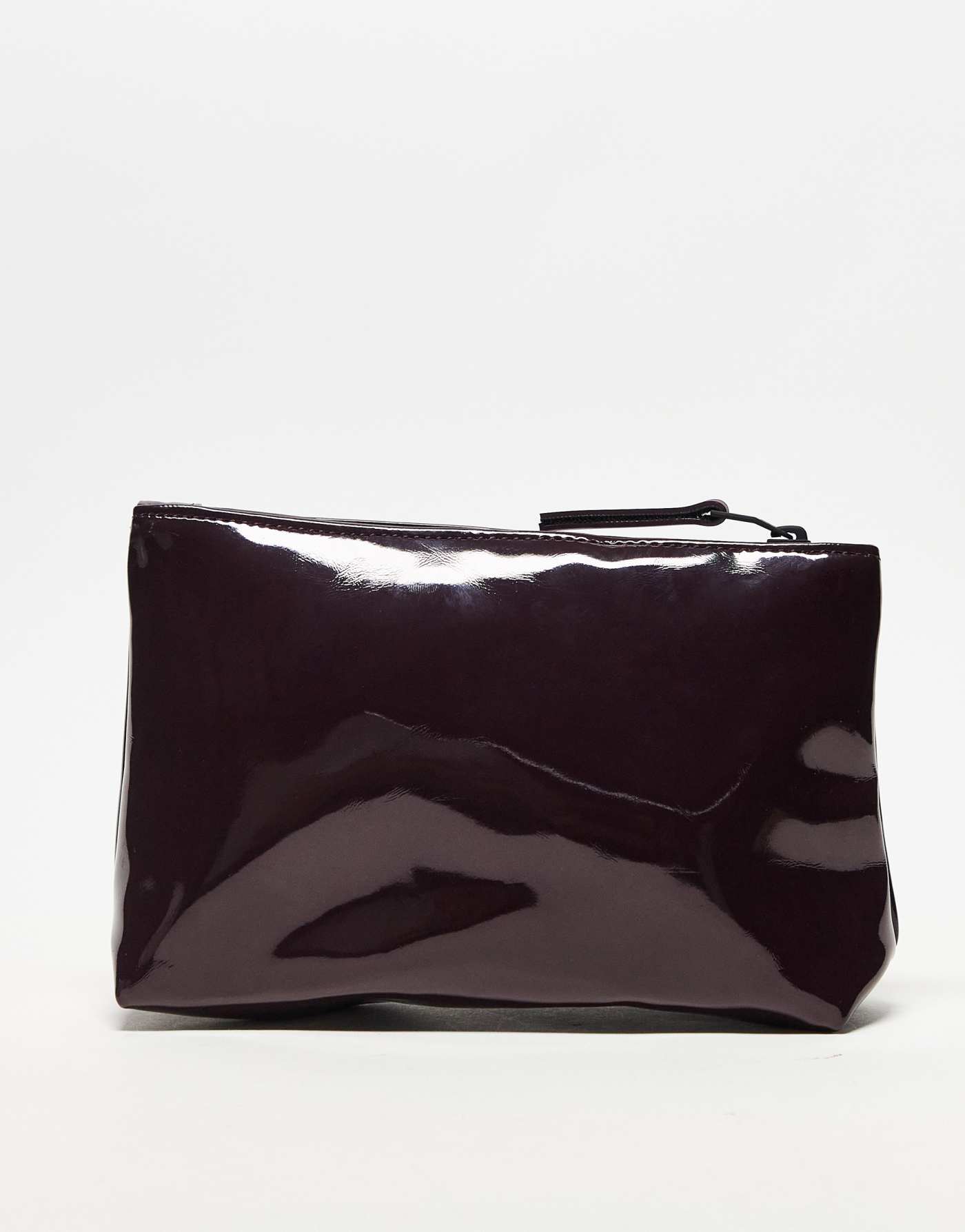 Rains waterproof cosmetic bag in burgundy shine exclusive to asos