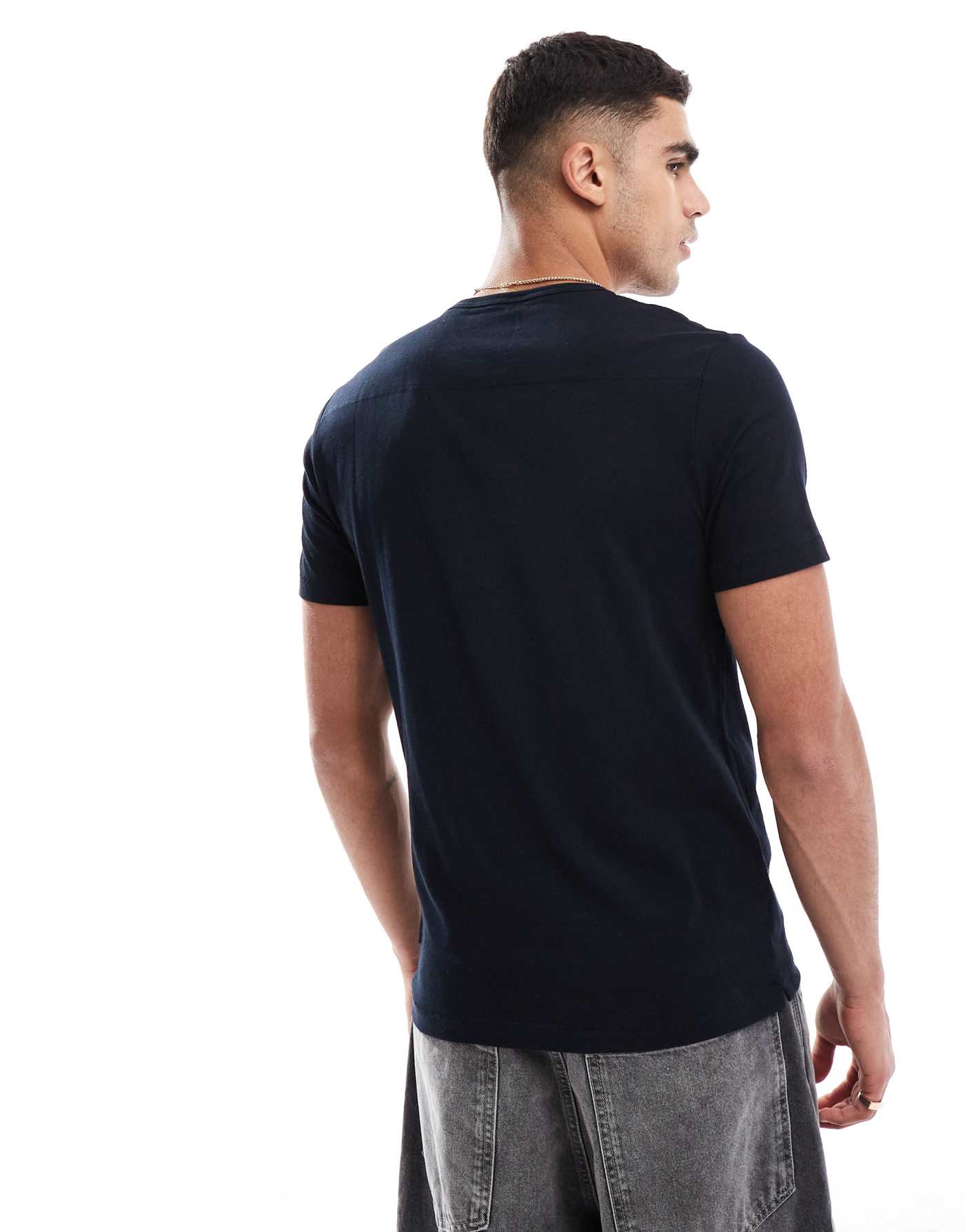 French Connection 2 pack short sleeve t-shirt in navy