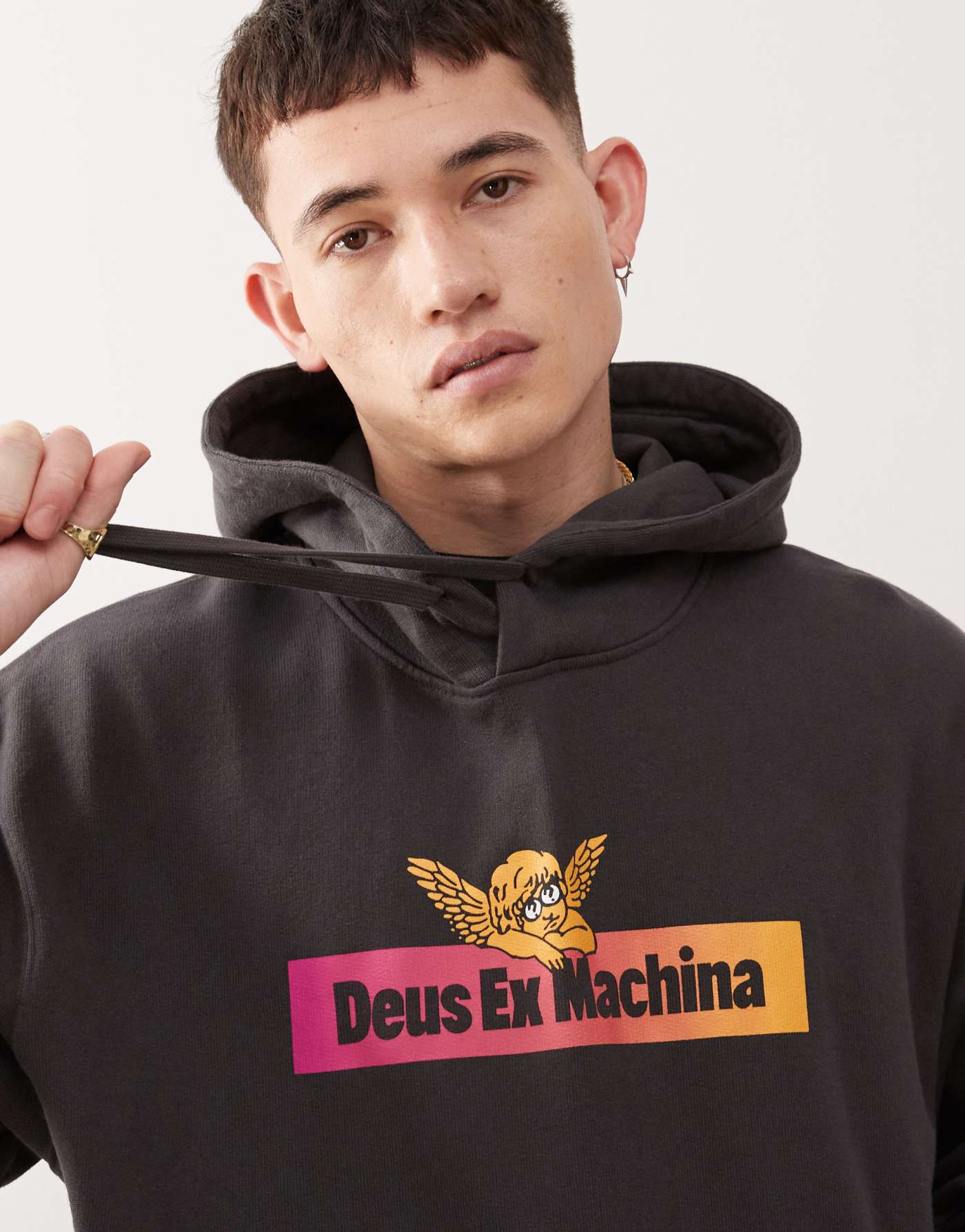 Deus Ex Machina angel energy hoodie in black