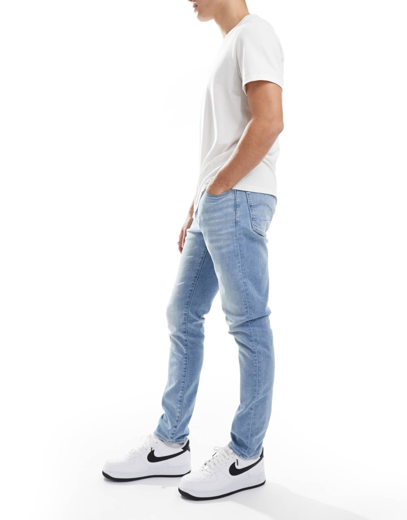 G-Star 3301 slim denim jeans in lightwash blue