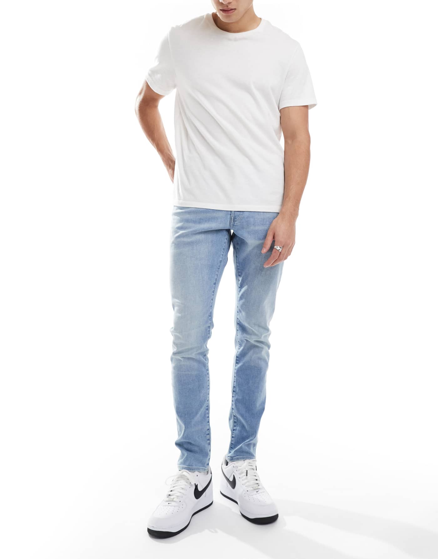 G-Star 3301 slim denim jeans in lightwash blue