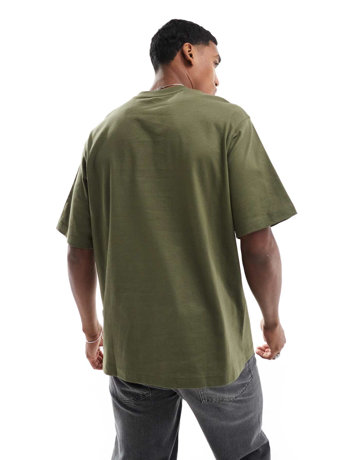 G-Star oversized t-shirt in dark green with centre chest logo print