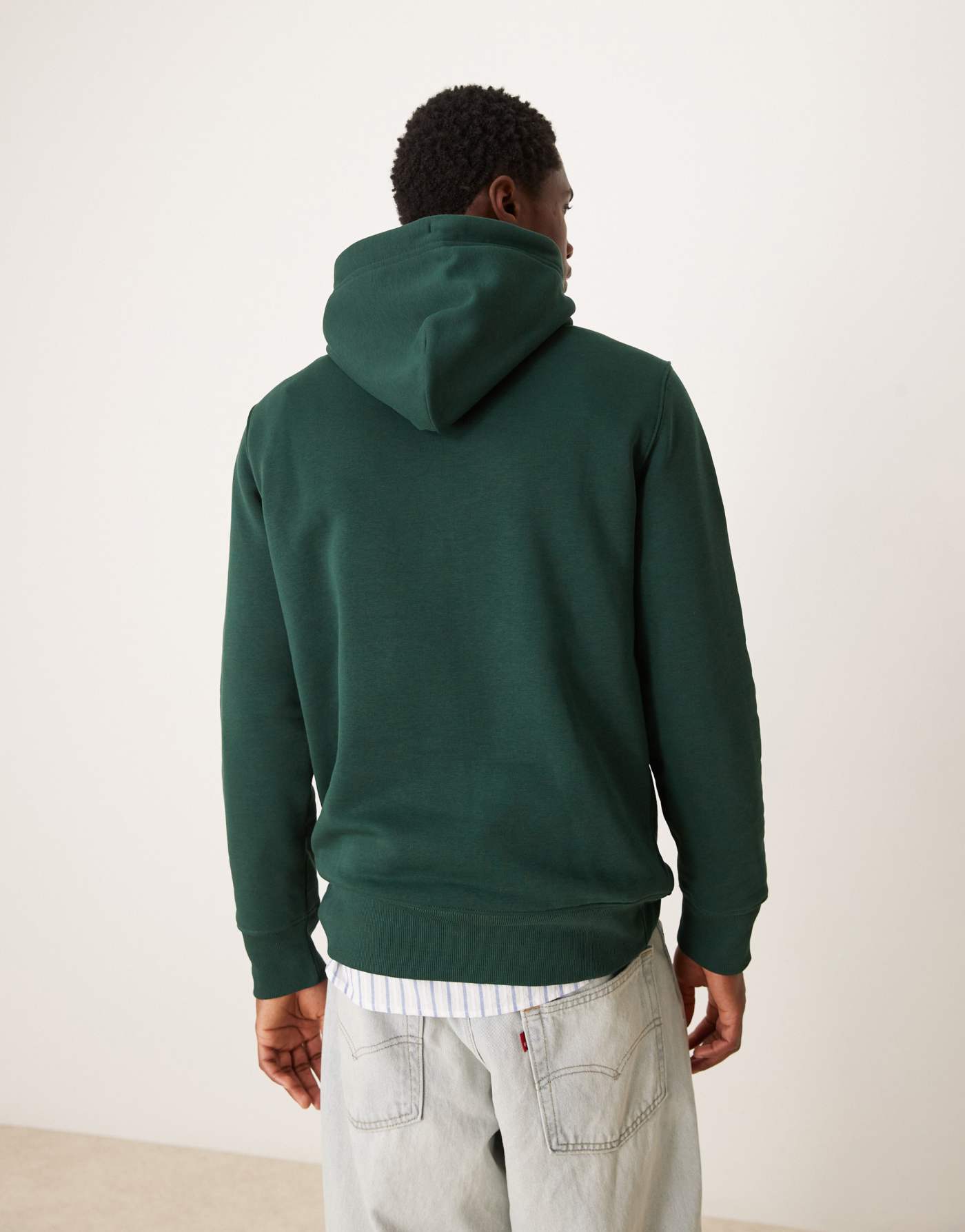 GANT shield logo hoodie in dark green