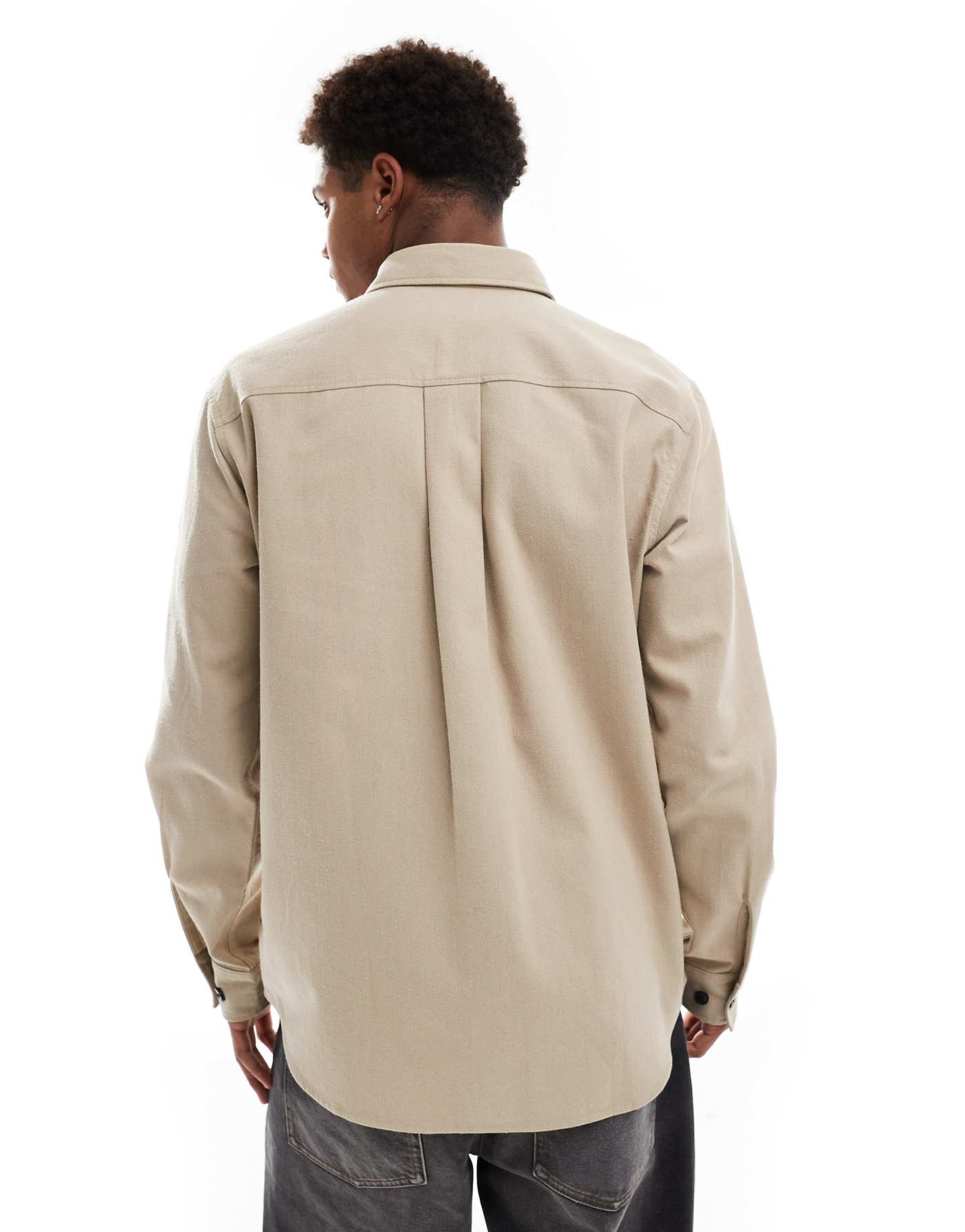 JJ Rebel heavy overshirt in beige