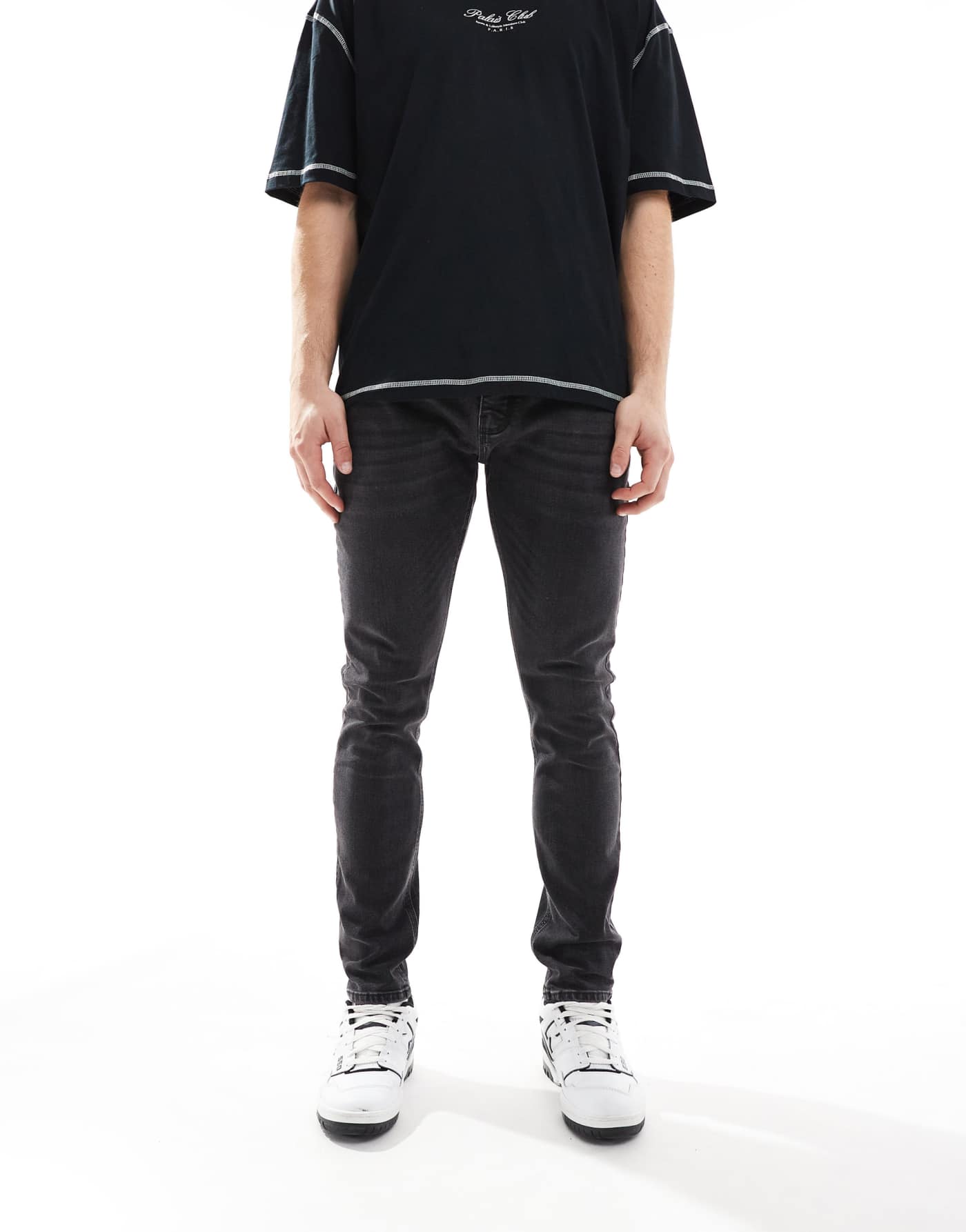 French Connection skinny fit jeans in black