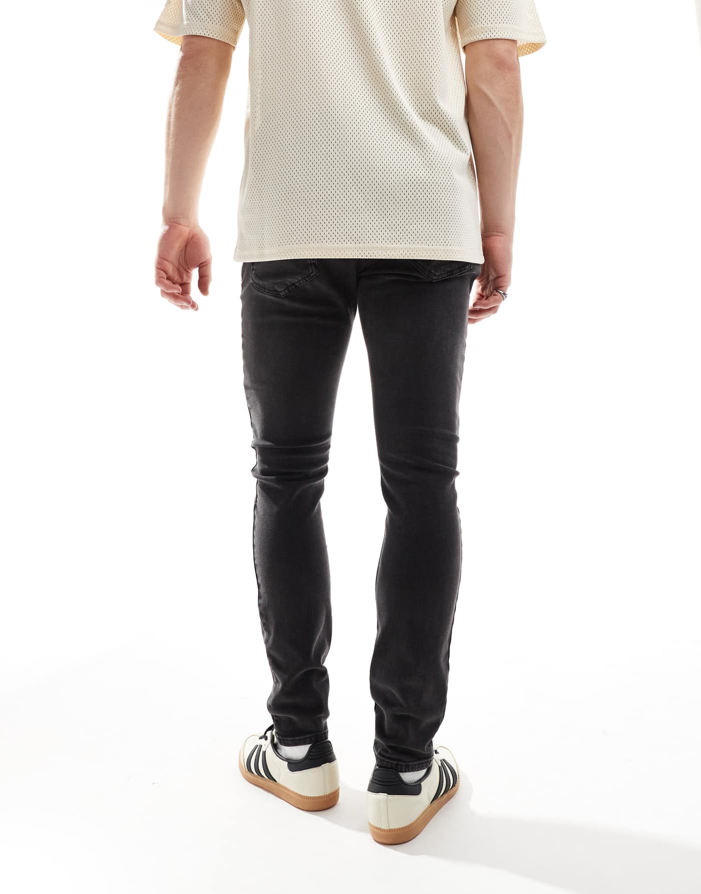 French Connection super skinny jeans in washed black