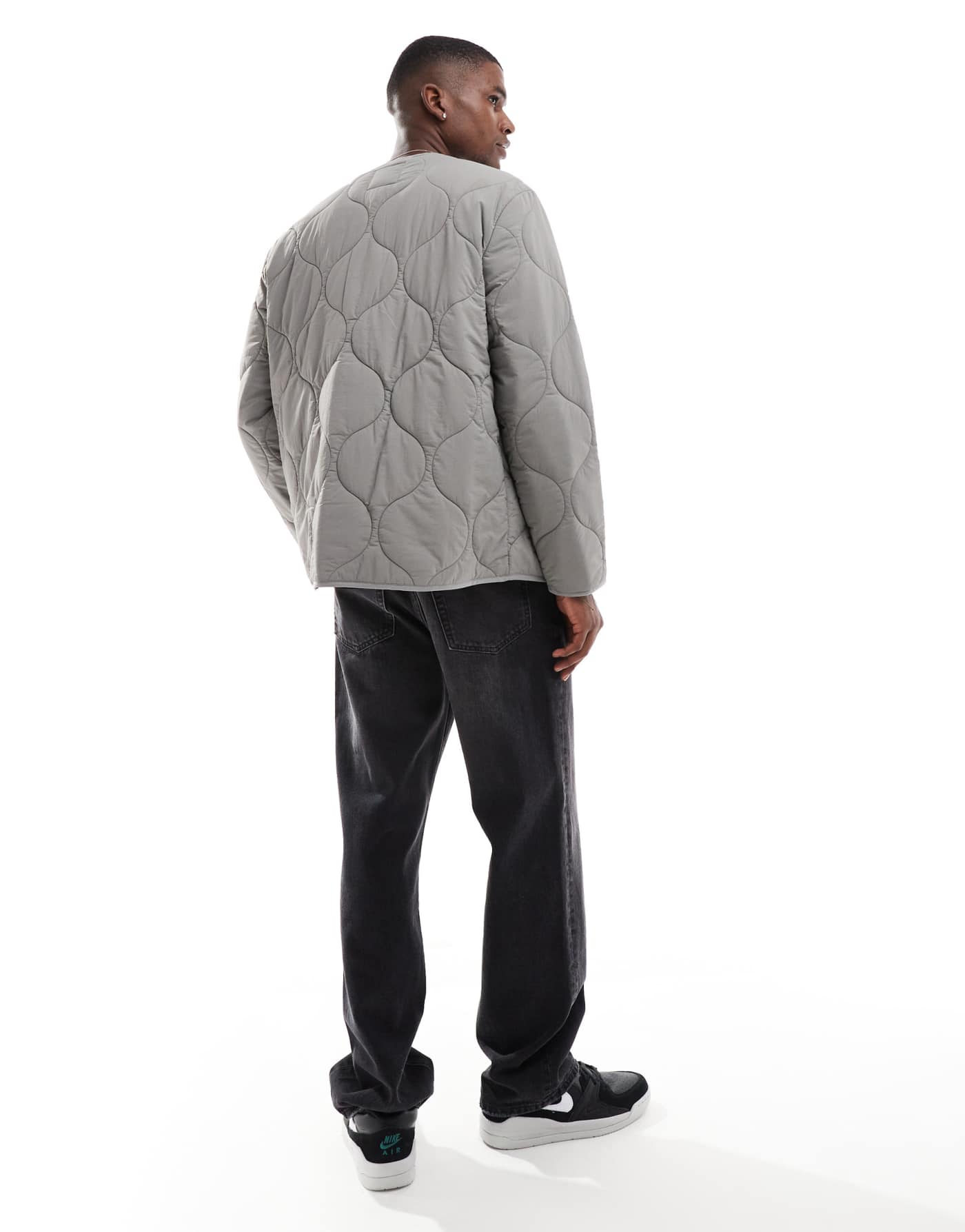 Lee onion quilt liner jacket in light grey