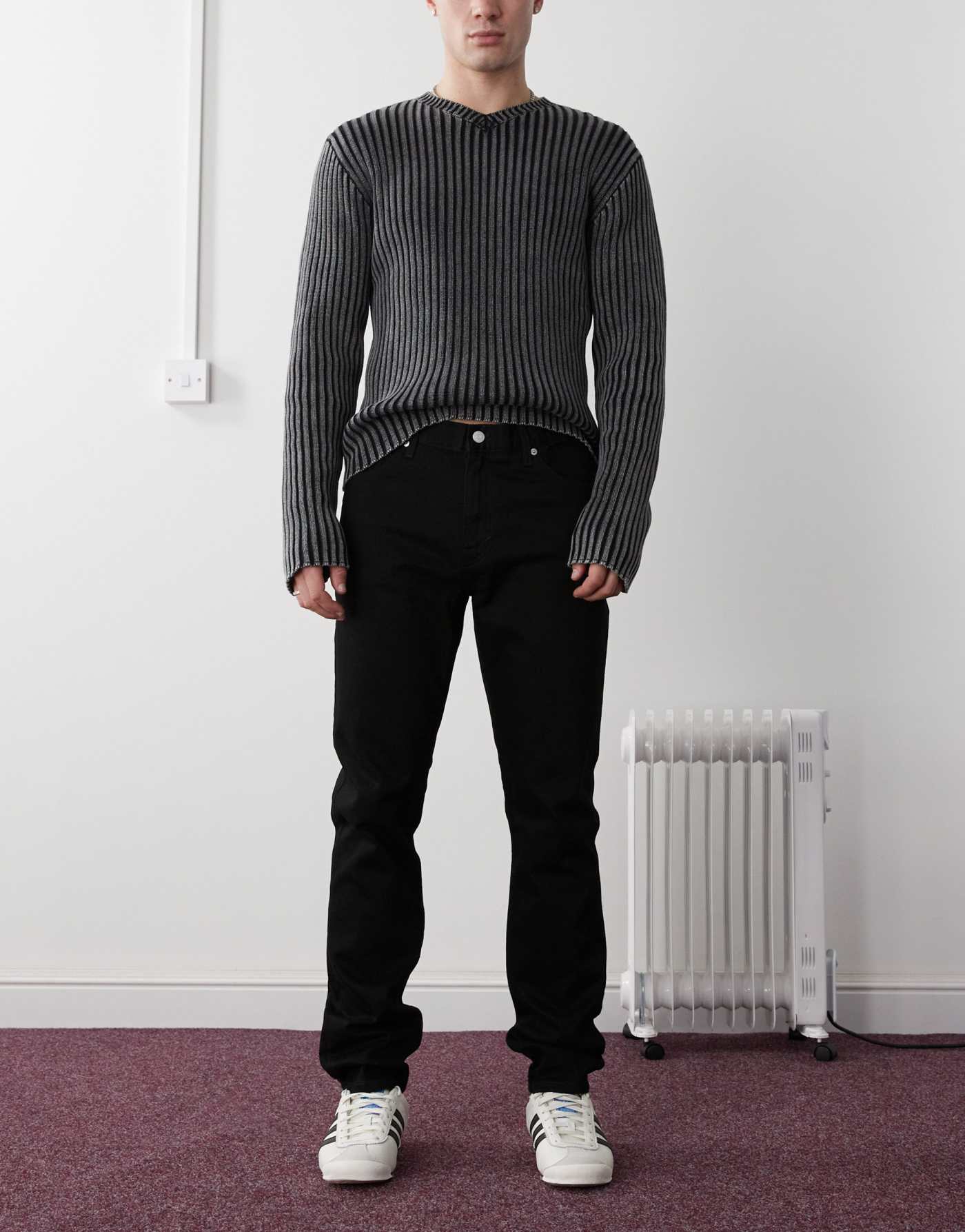 Weekday Sunday slim fit jeans in black