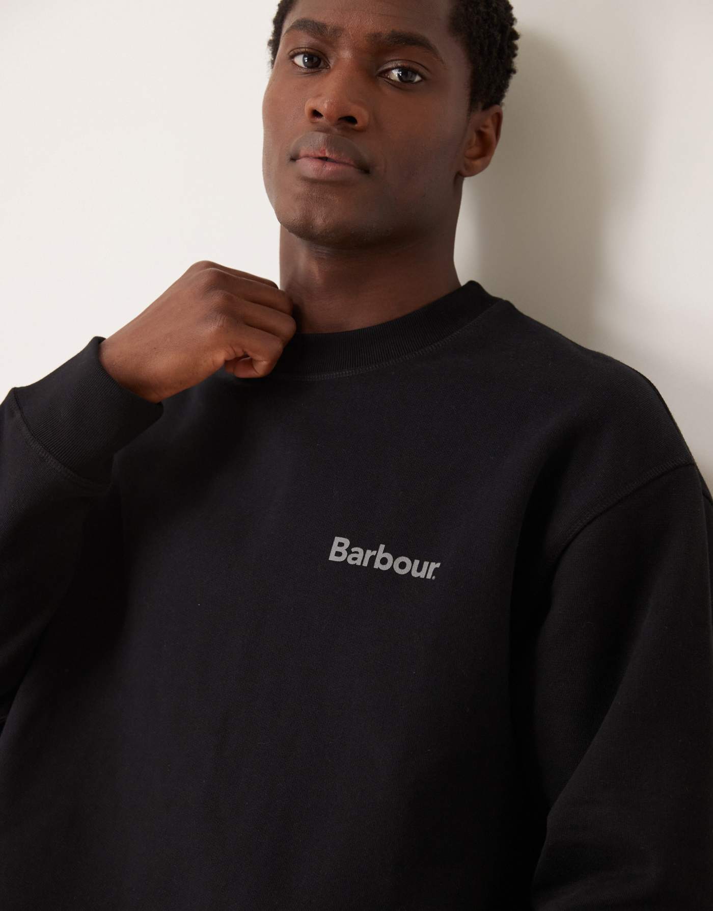 Barbour brushed Nicholas os crew neck sweatshirt