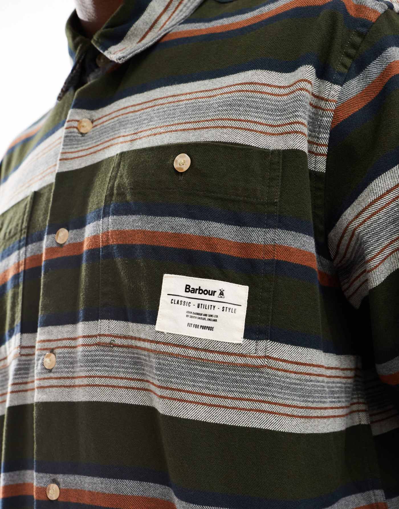 Barbour Bowen relaxed striped shirt