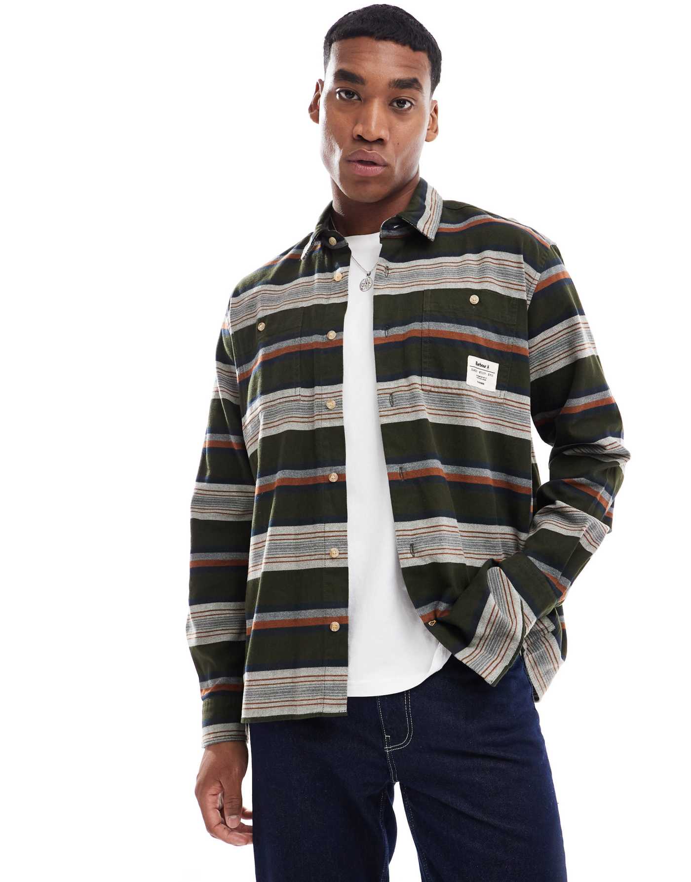 Barbour Bowen relaxed striped shirt