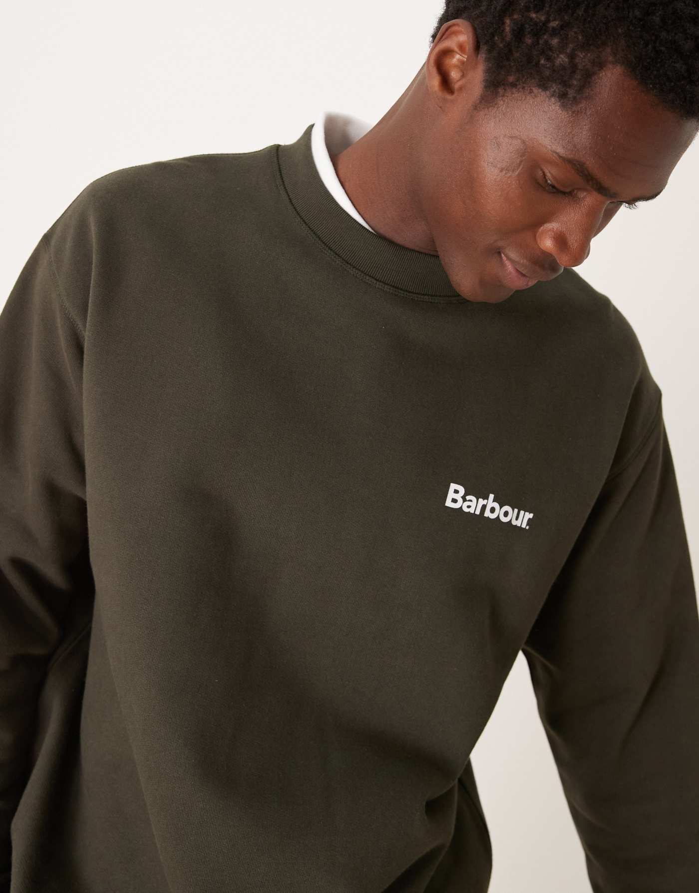 Barbour brushed Nicholas os crew neck sweatshirt