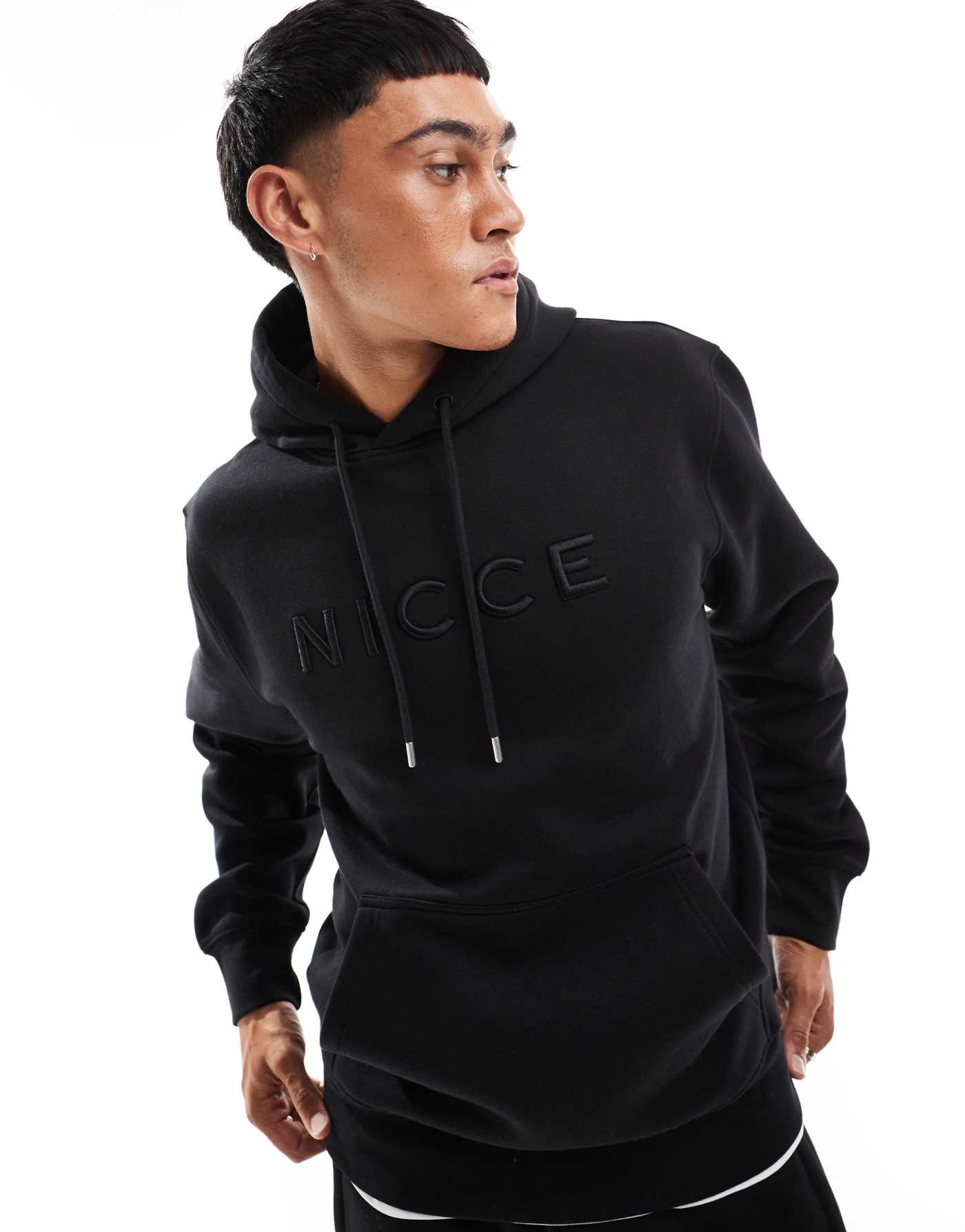 Nicce logo hoodie in black