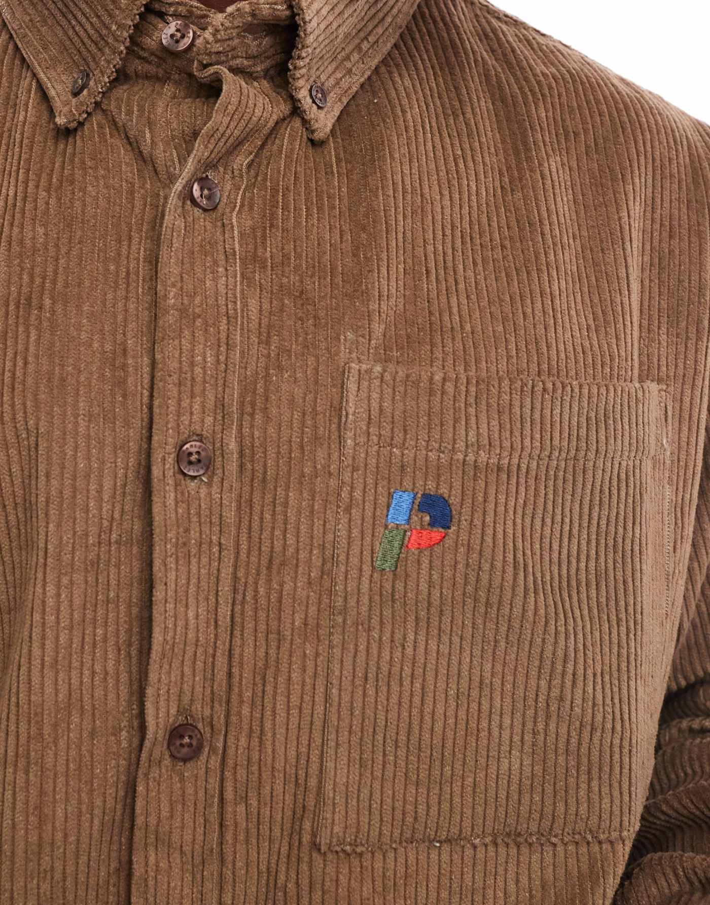 Parlez cord shirt in brown