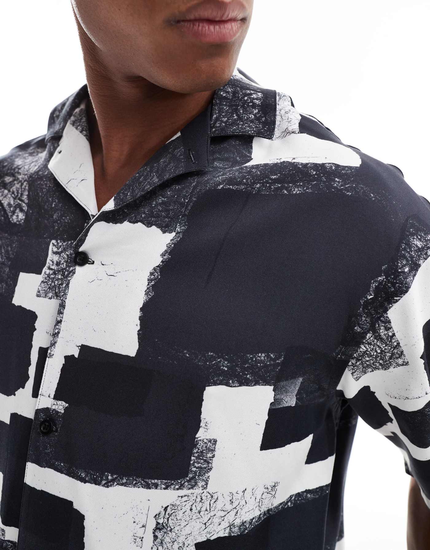 Viggo relaxed shirt in colour block print