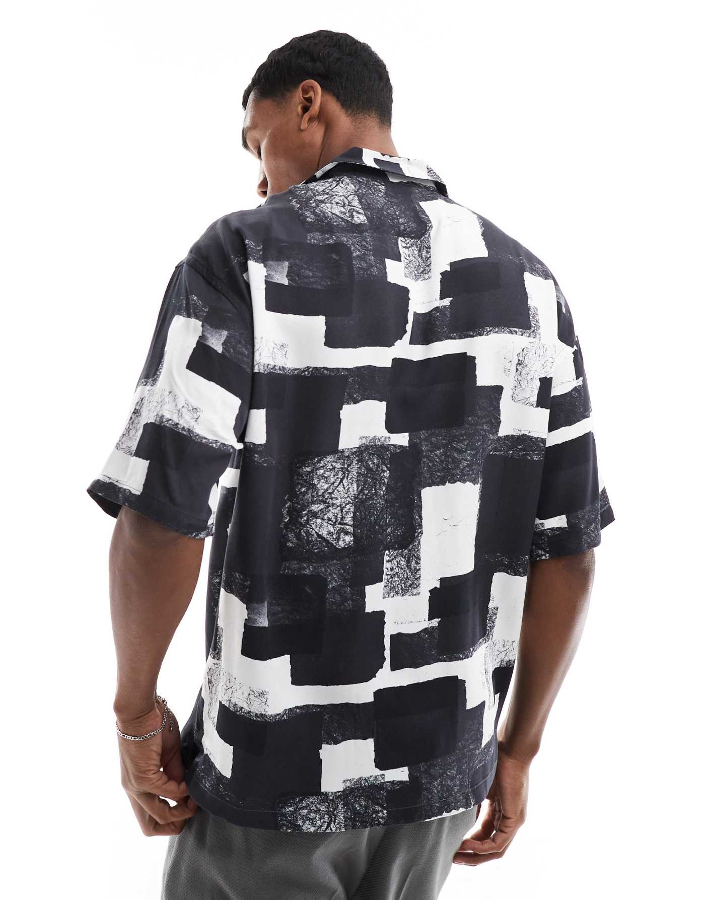 Viggo relaxed shirt in colour block print