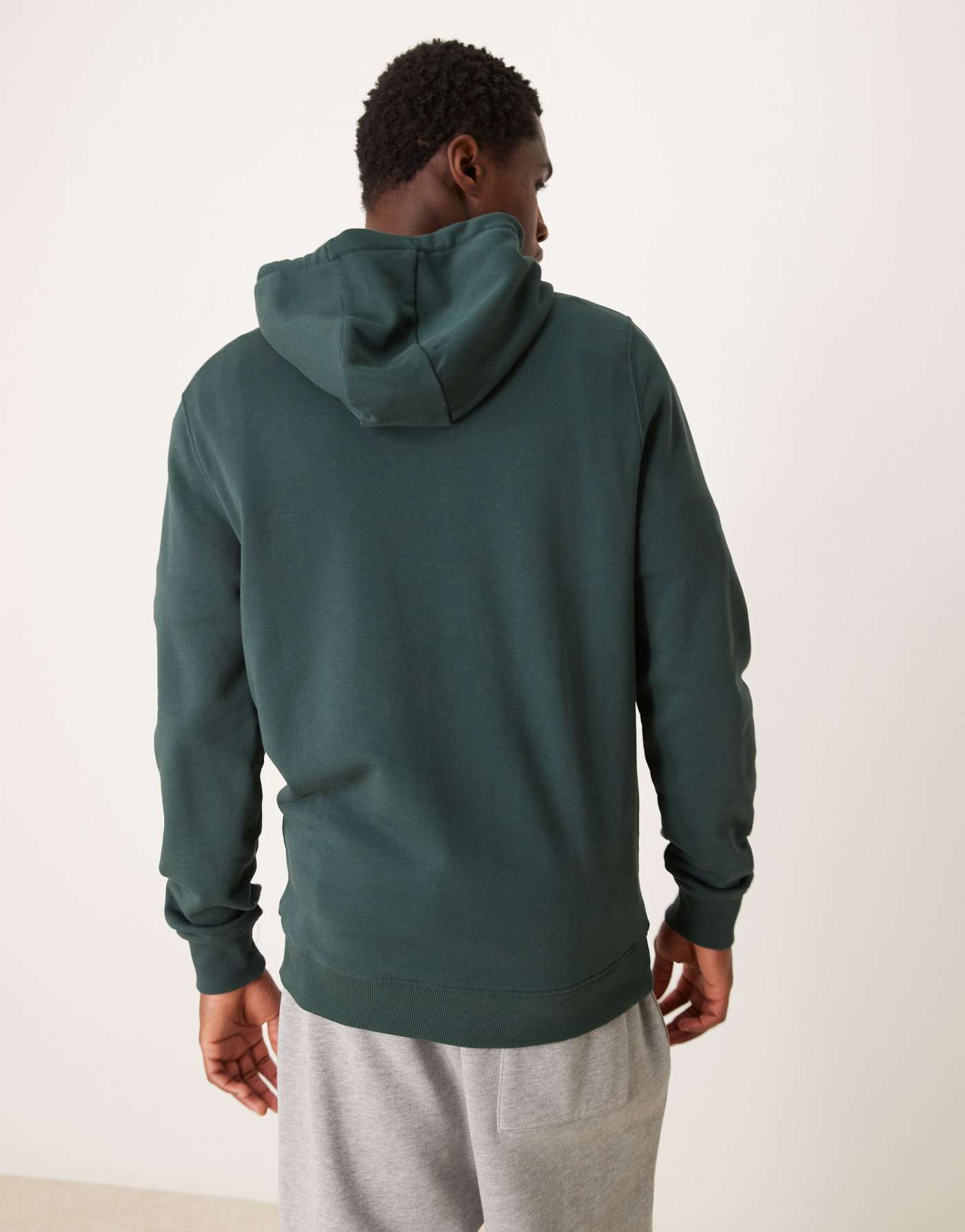 Lyle & Scott logo hoodie in dark green