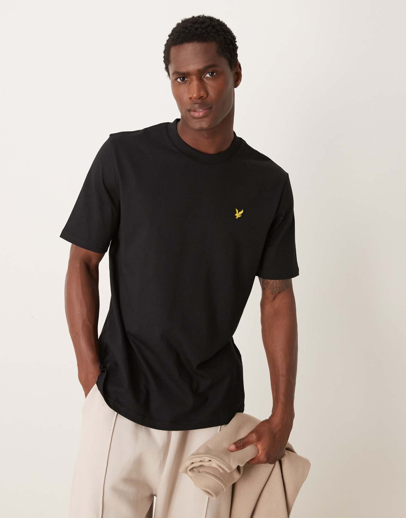 Lyle & Scott back print t-shirt in black