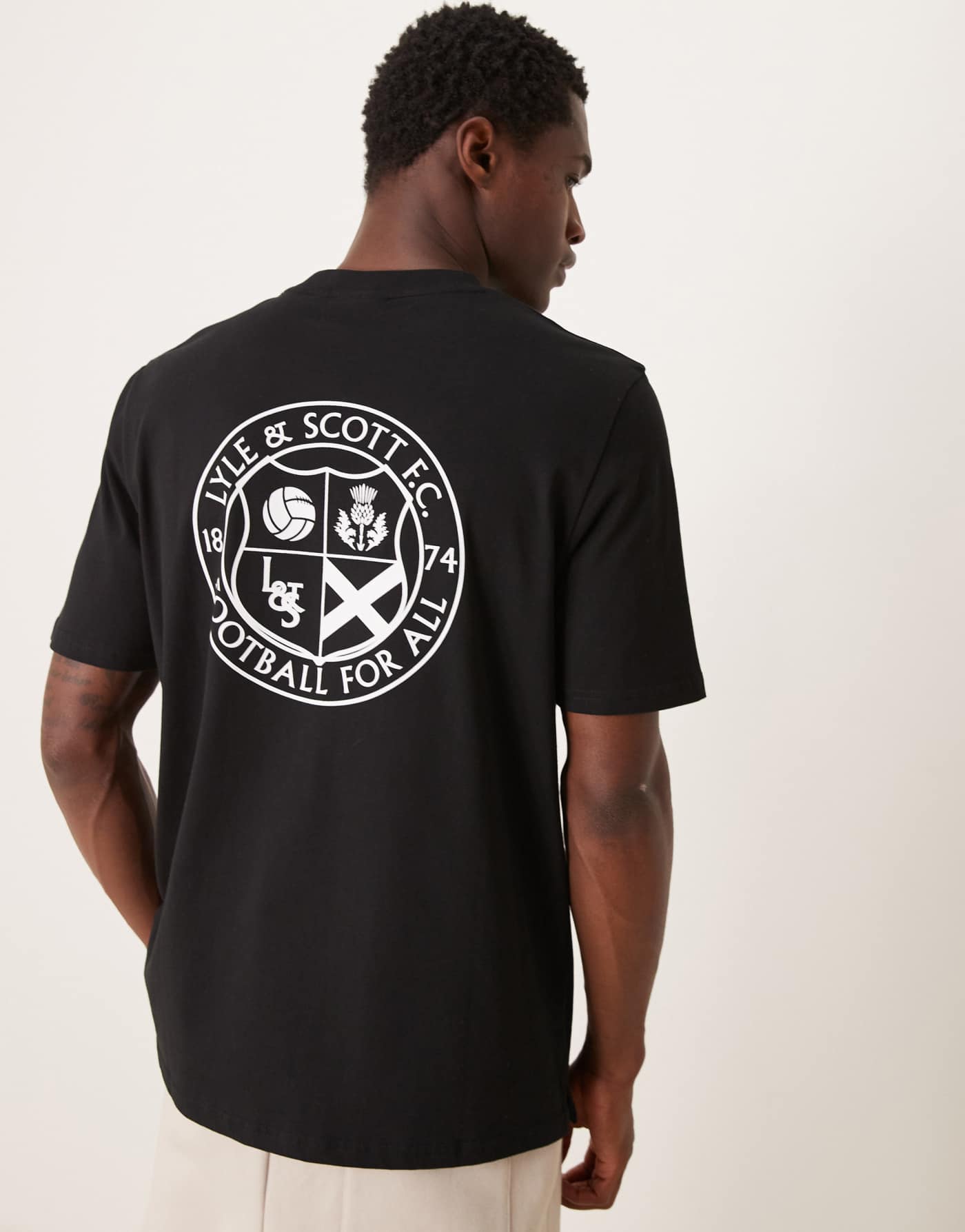 Lyle & Scott back print t-shirt in black