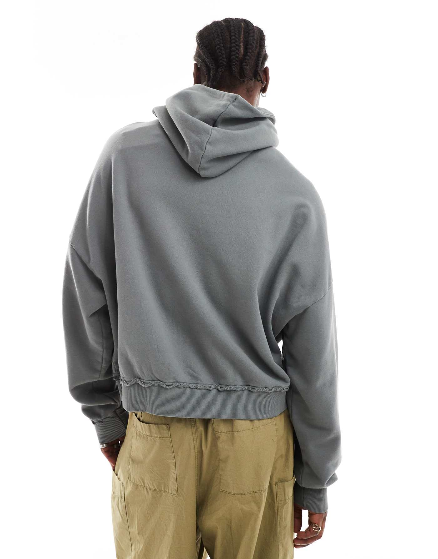 Karl Kani retro sprayed hoodie in grey