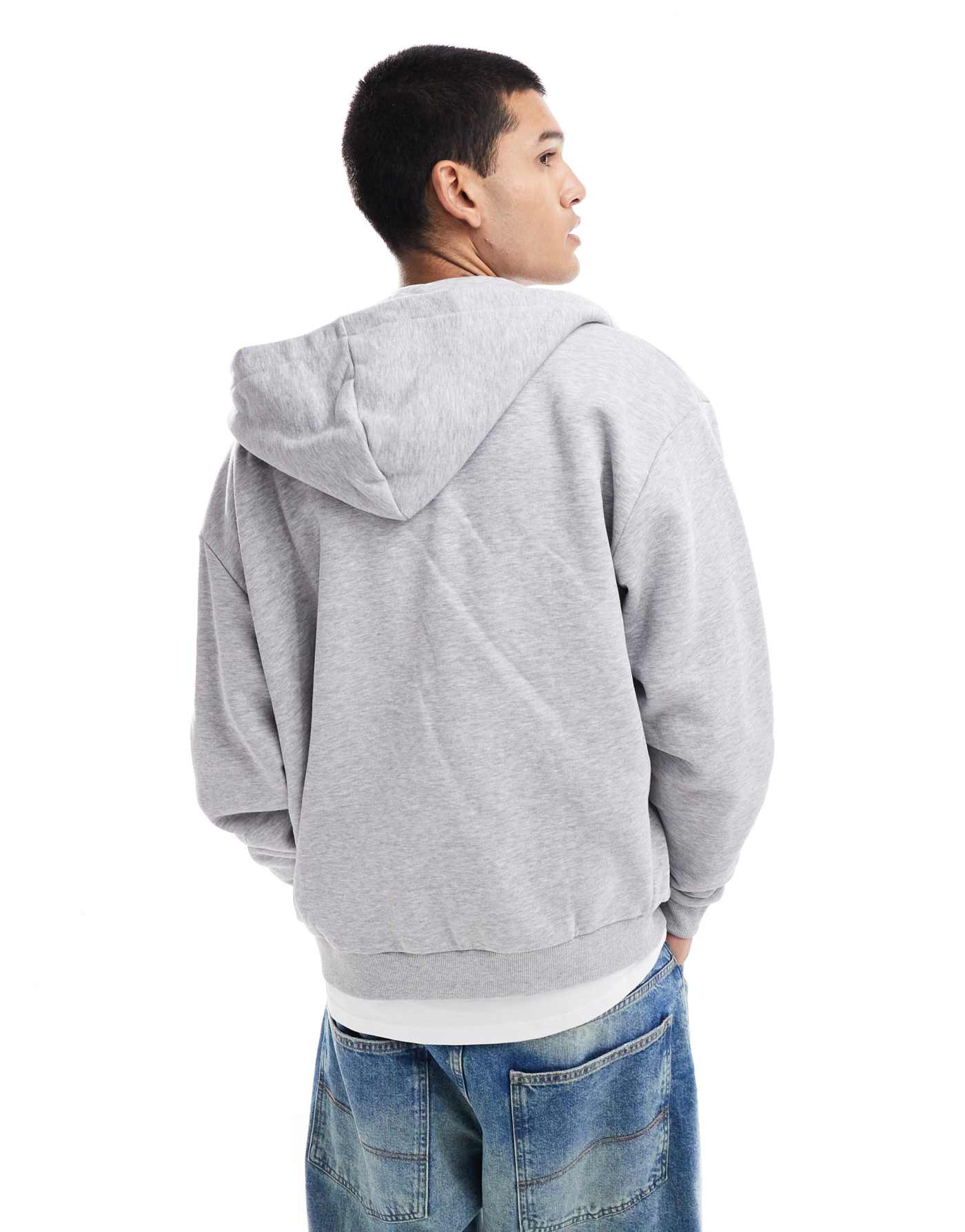 Karl Kani co-ord signature essential zip up hoodie in ash grey