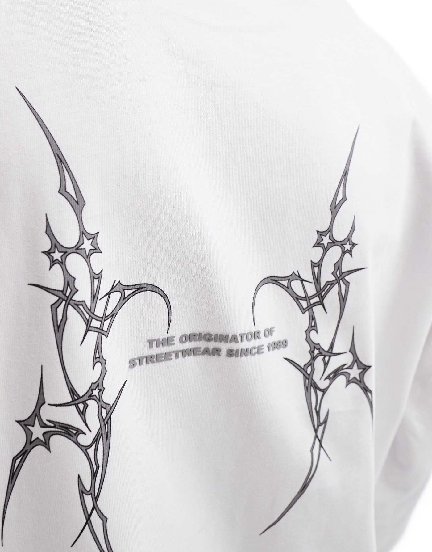 Karl Kani signature long sleeve t-shirt in white