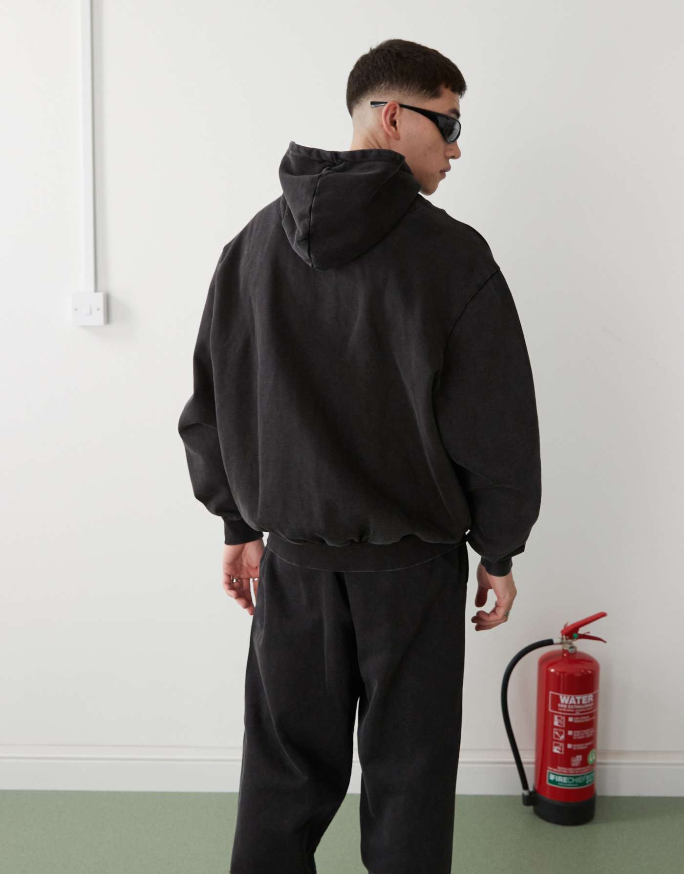 Karl Kani co-ord autograph zip up hoodie in black