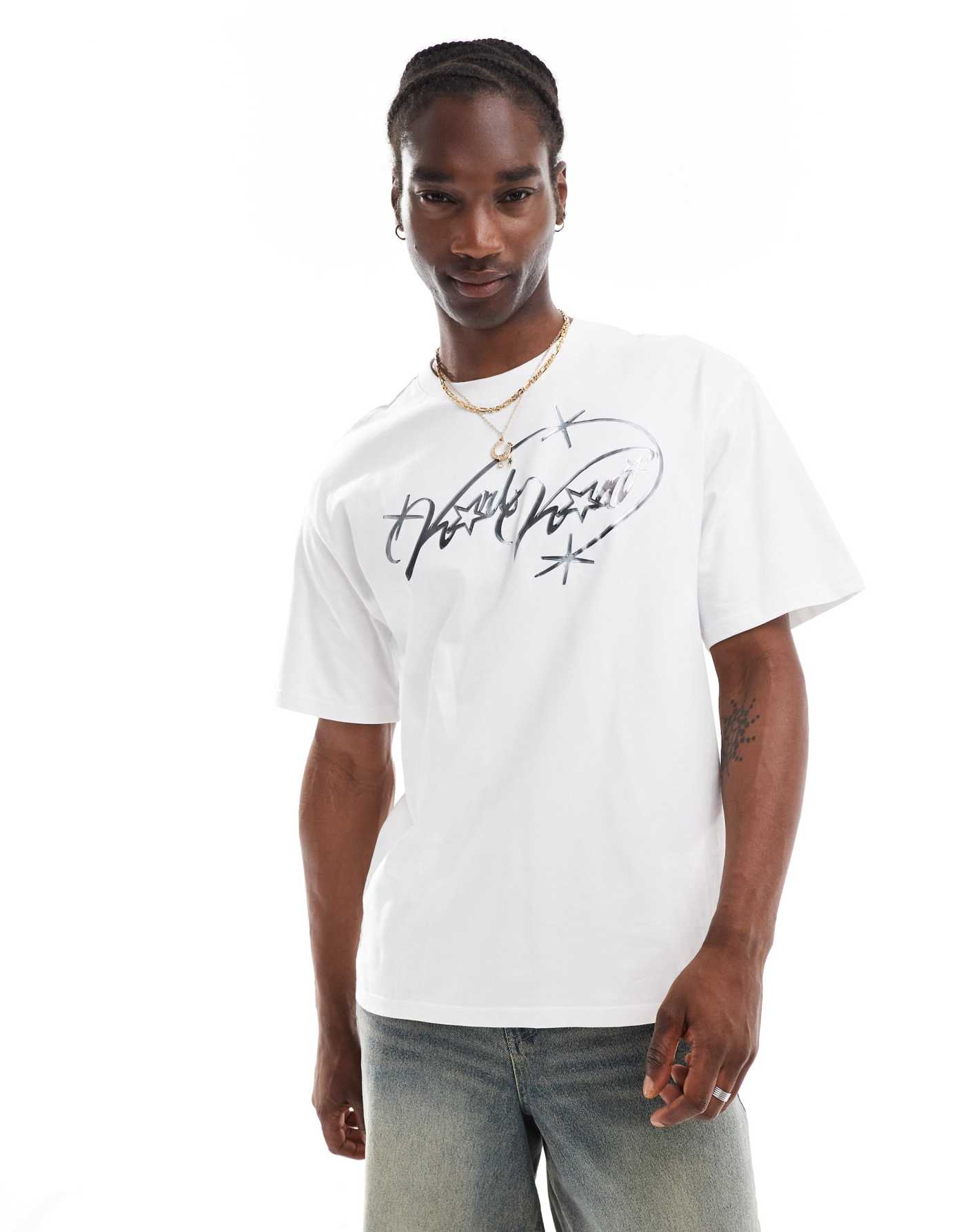 Karl Kani star logo t-shirt in white