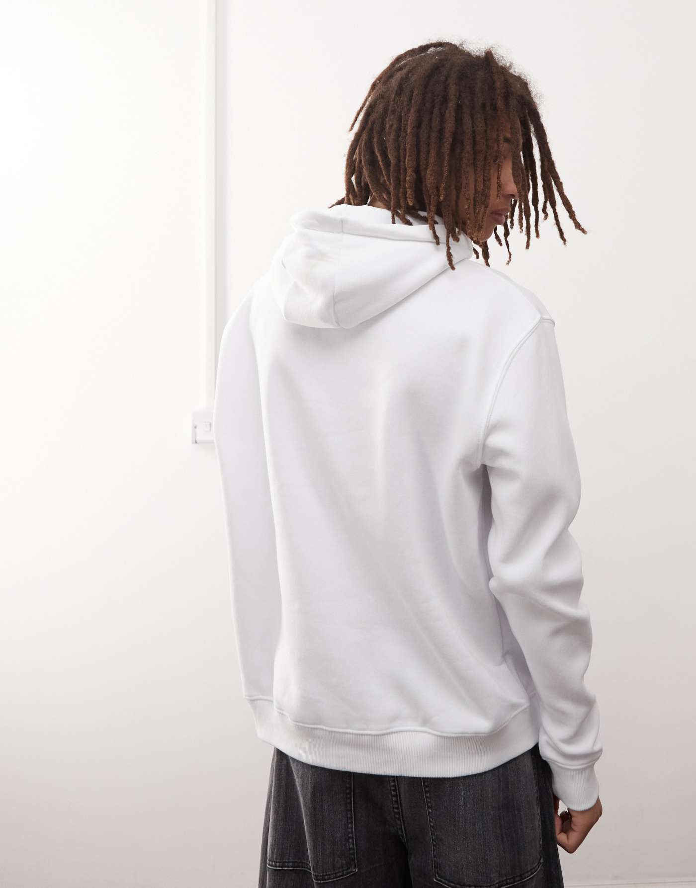 Karl Kani signature logo hoodie in white