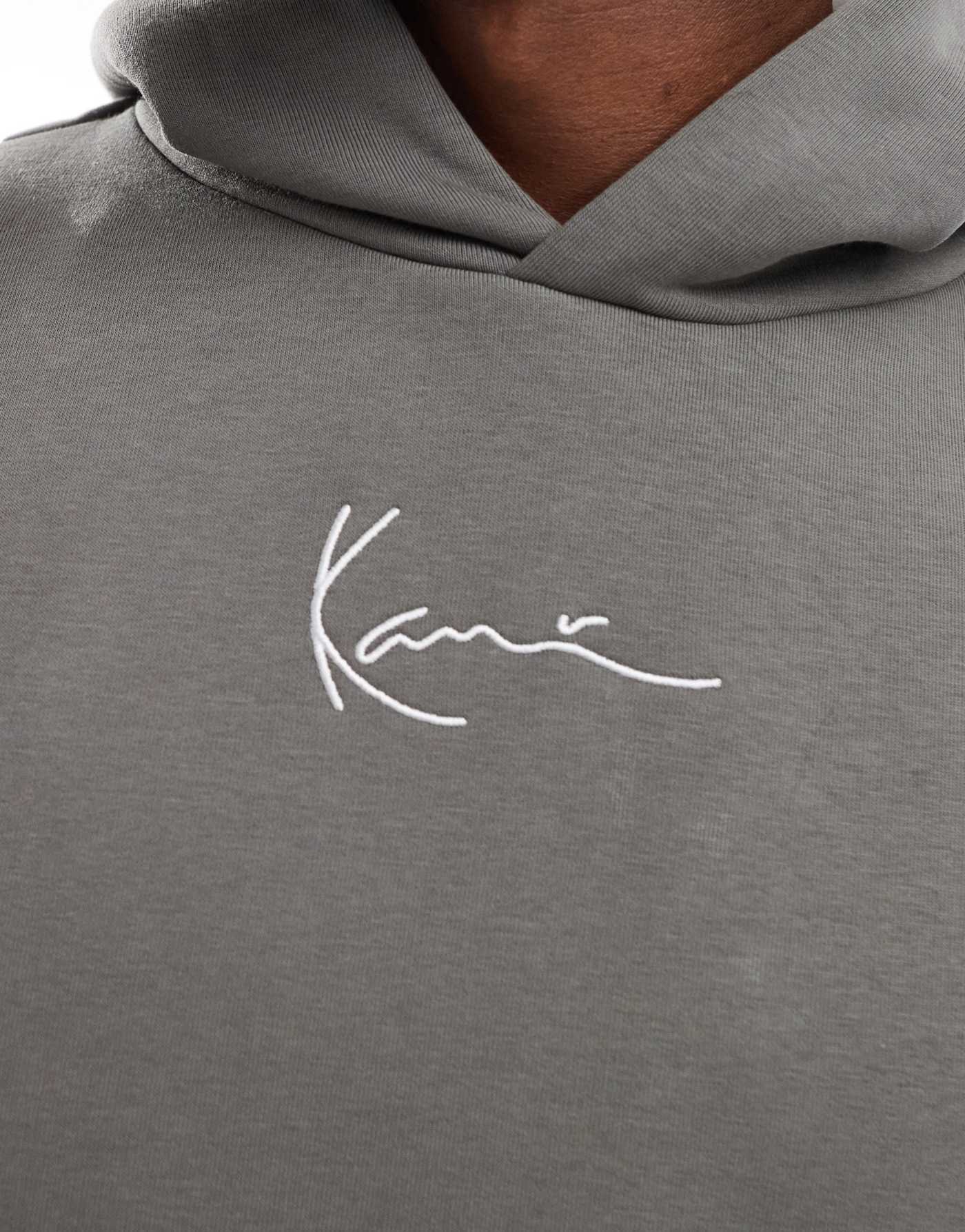 Karl Kani essentials signature logo hoodie in grey