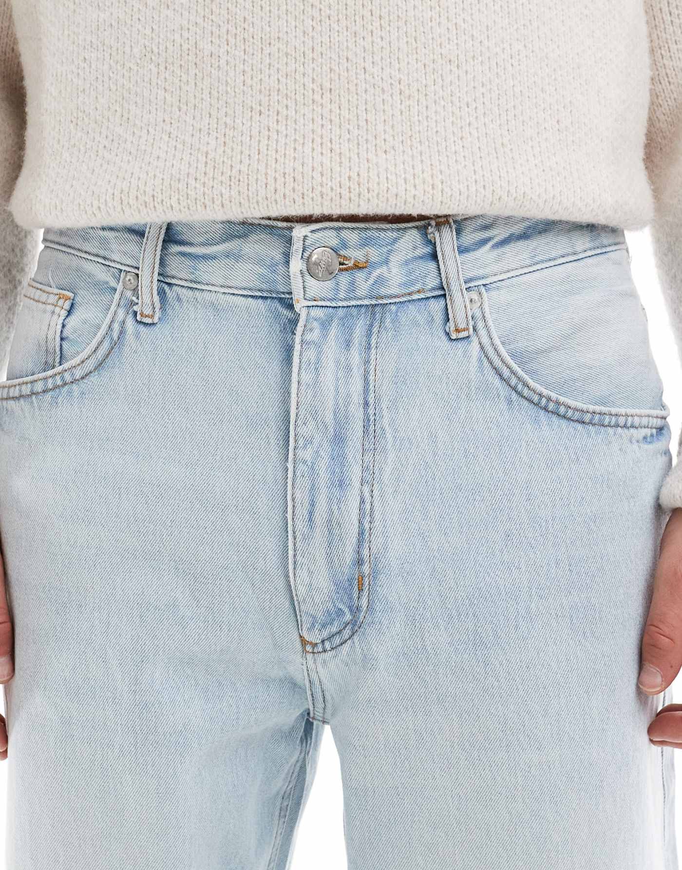 Pull&bear loose fit jeans in light blue