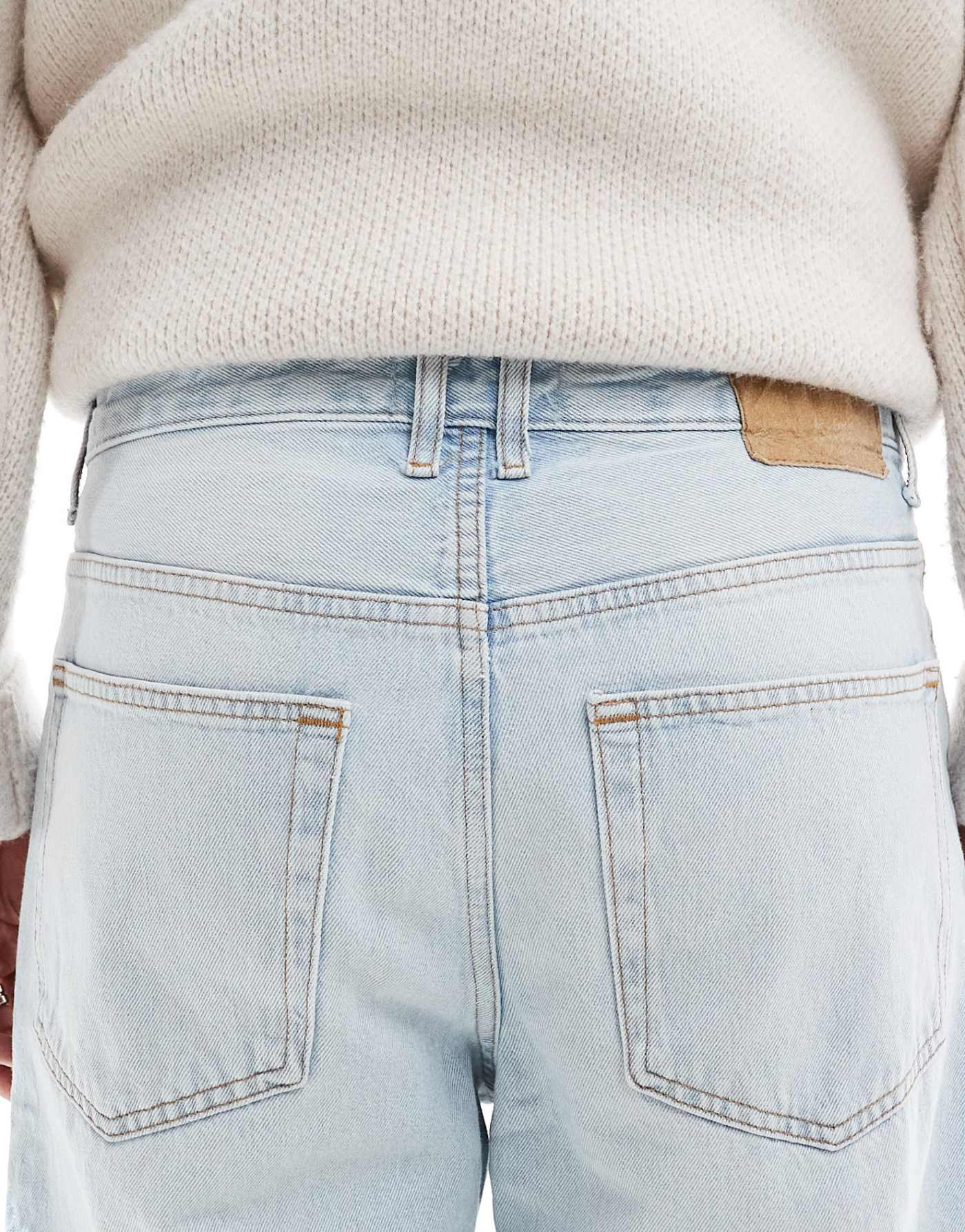 Pull&bear loose fit jeans in light blue