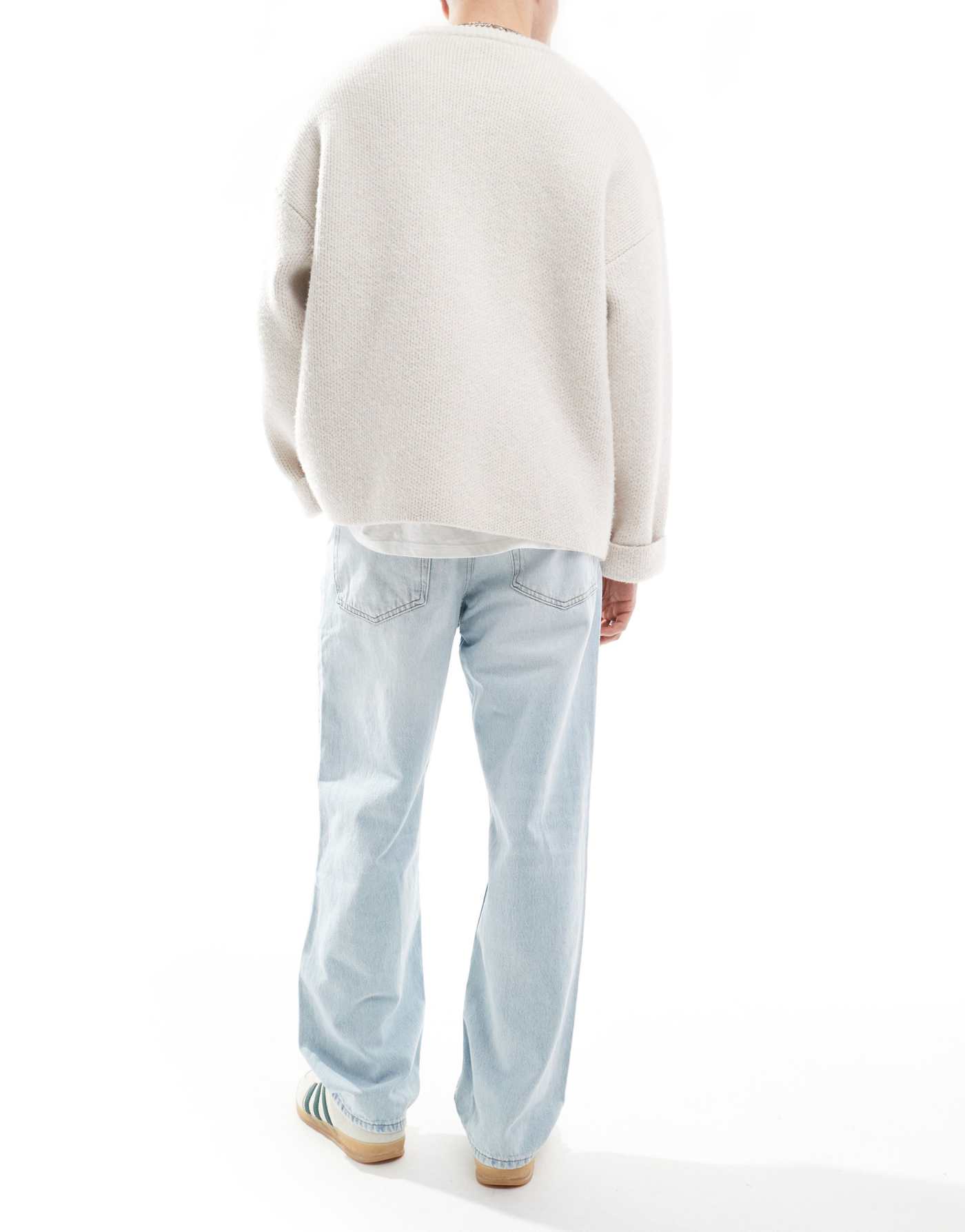 Pull&bear loose fit jeans in light blue