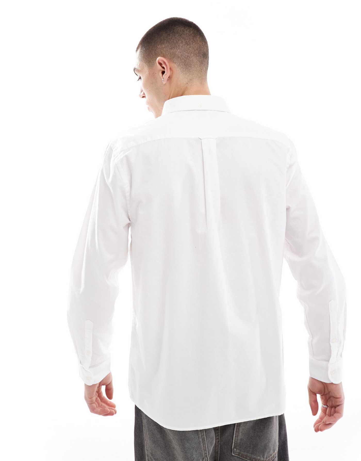 Pretty Green oxford shirt in white